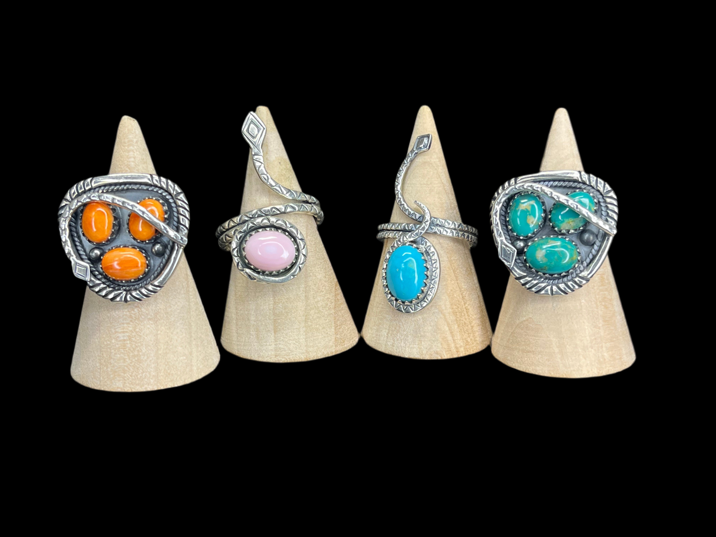 Sterling Silver Snake Rings