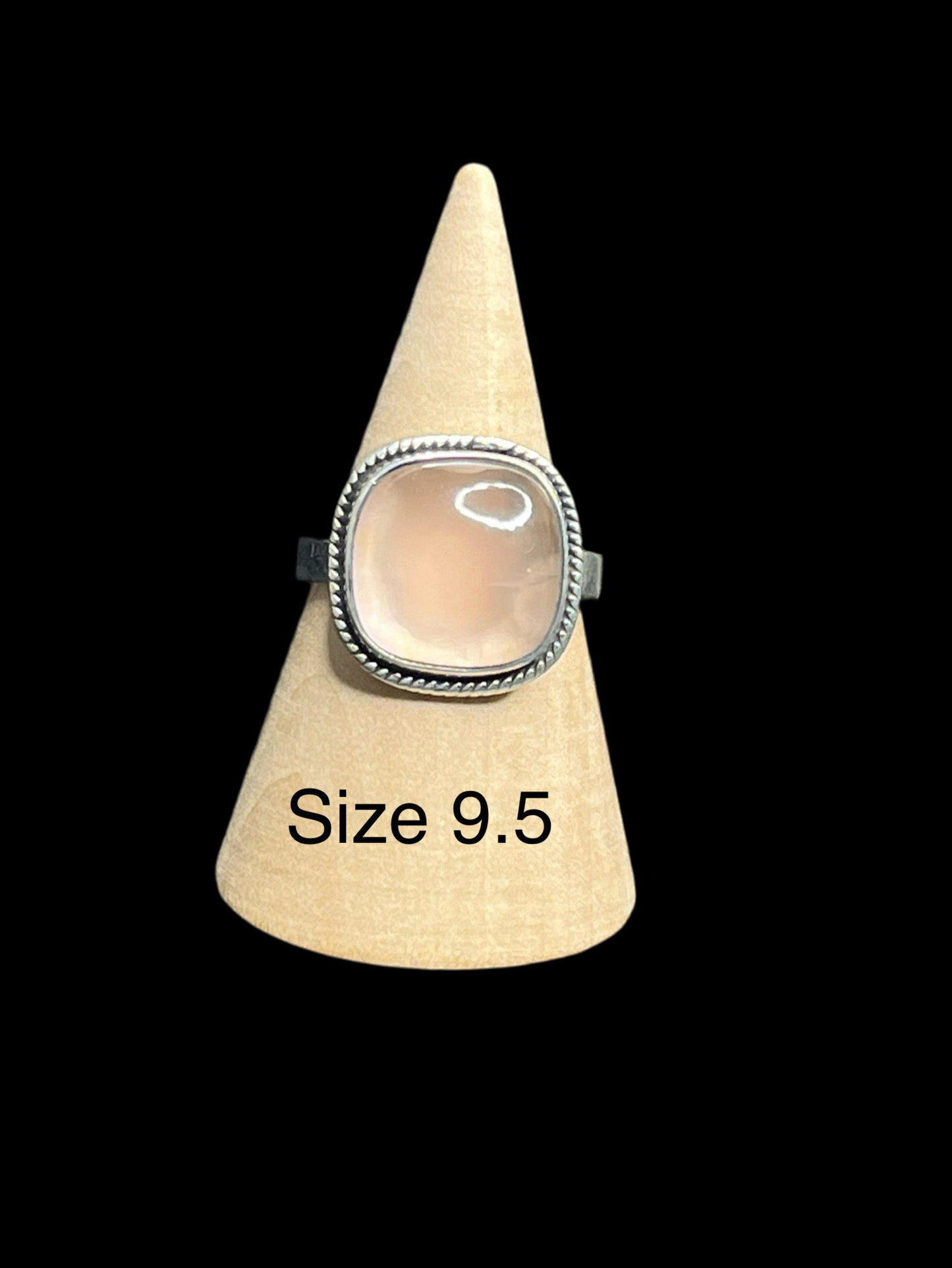 Rose Quartz Sterling Silver Rings