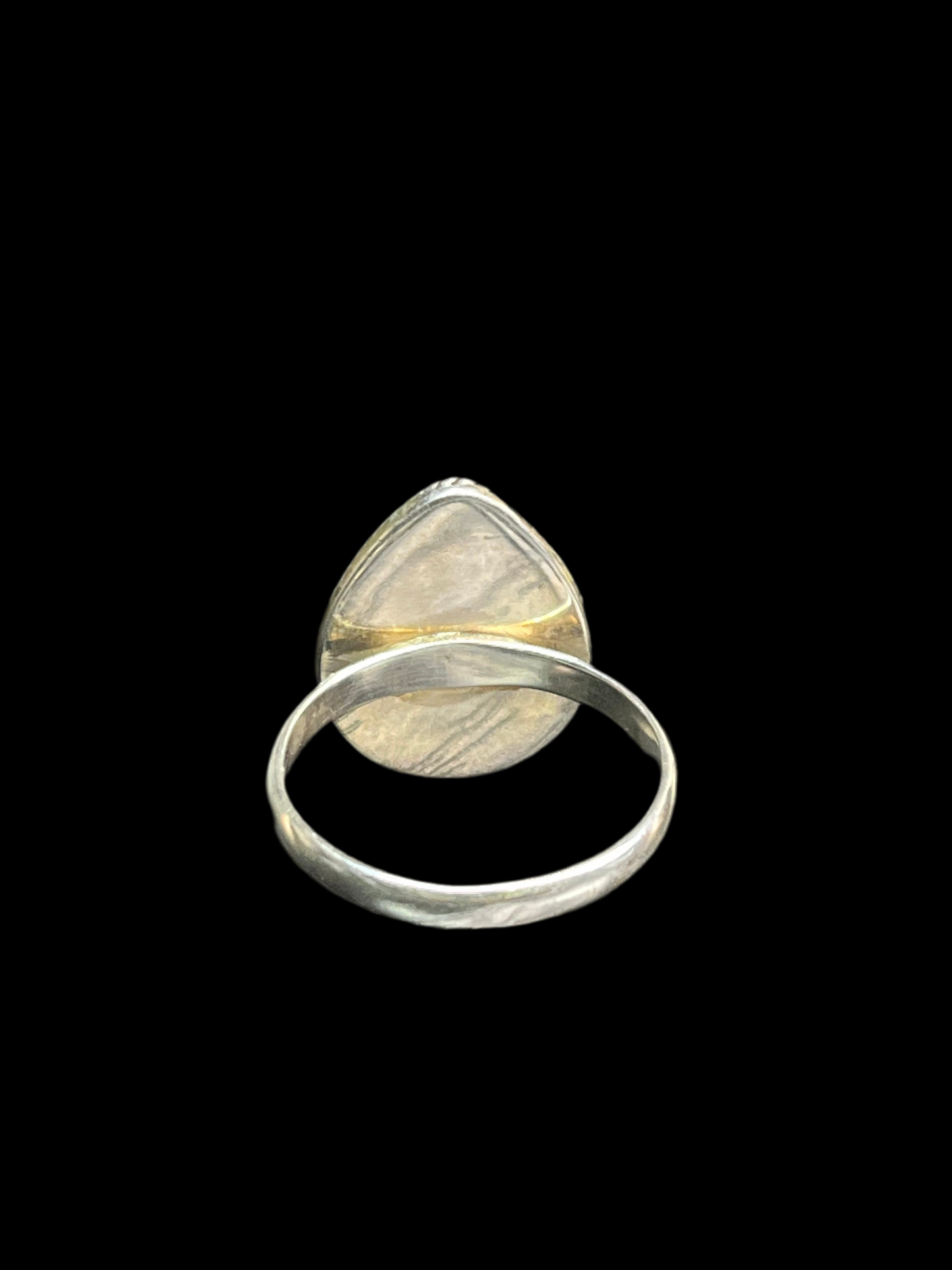 Purple Dahlia Sterling Silver Ring - size 11