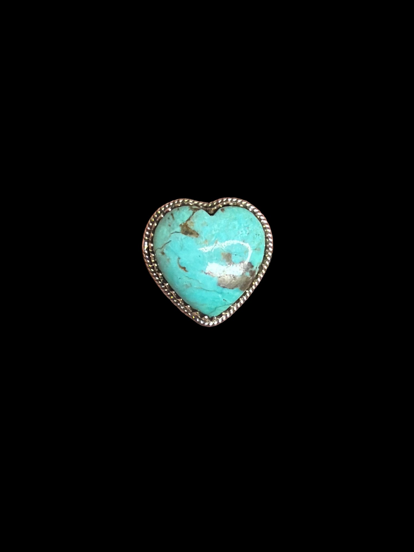 The Arizona Turquoise Heart Rings