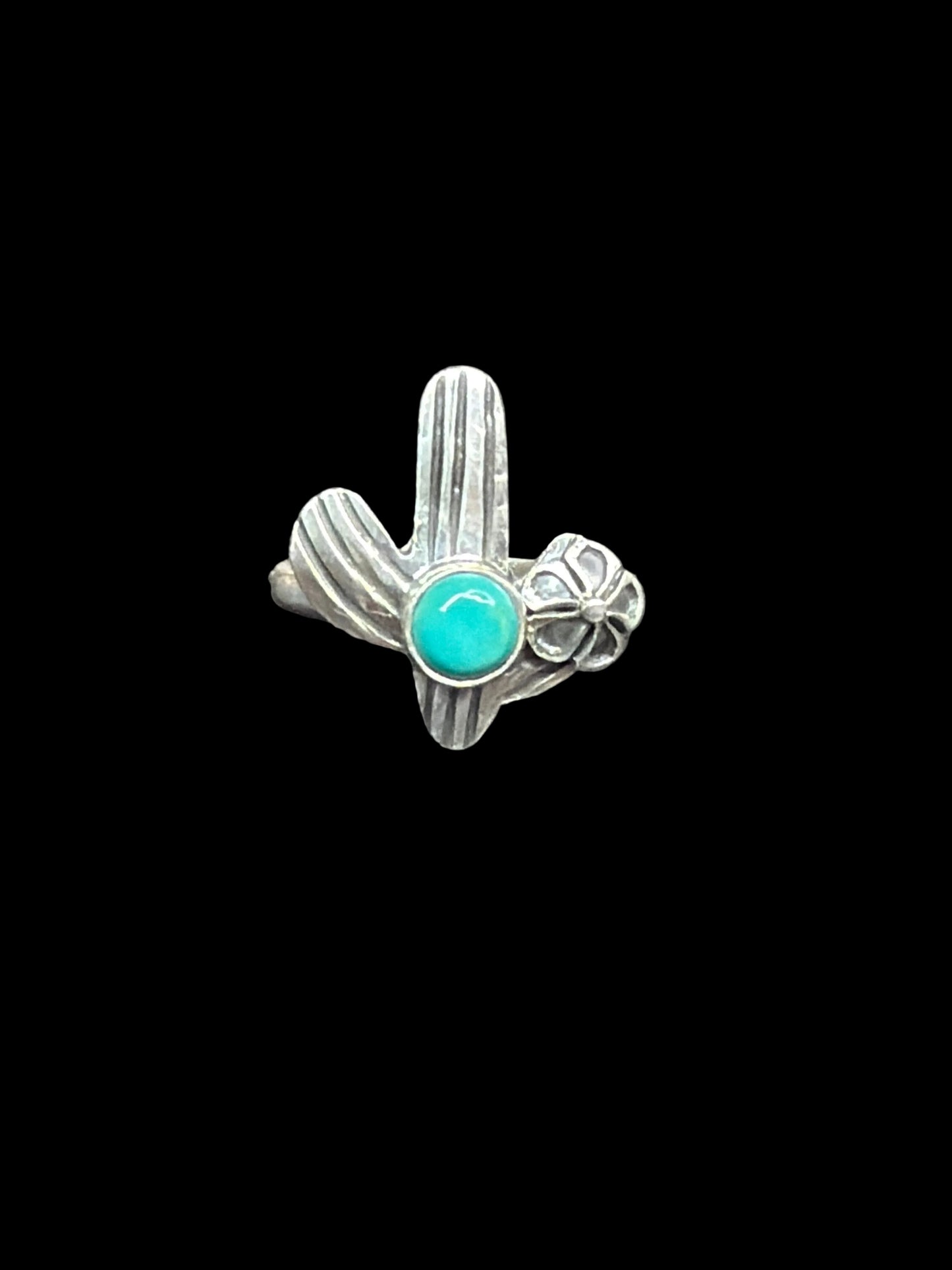 Handcrafted Dainty Saguaro Cactus Rings