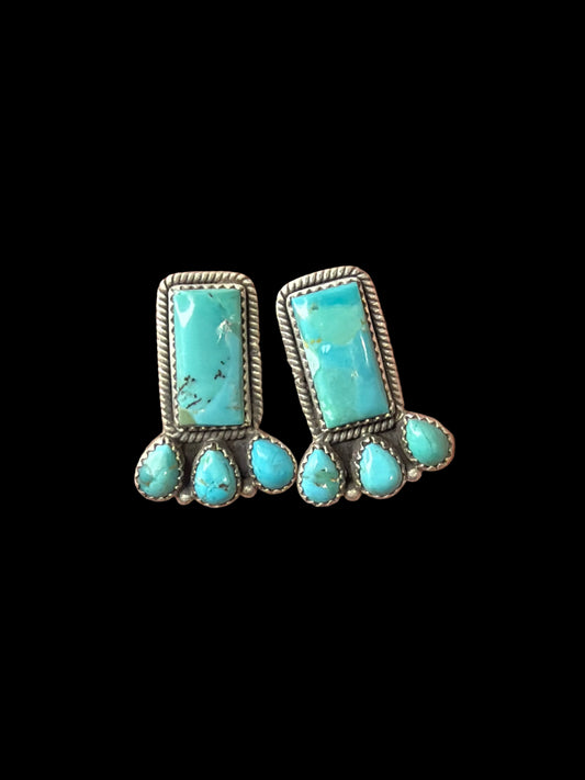 Mohave Turquoise Statement Earrings
