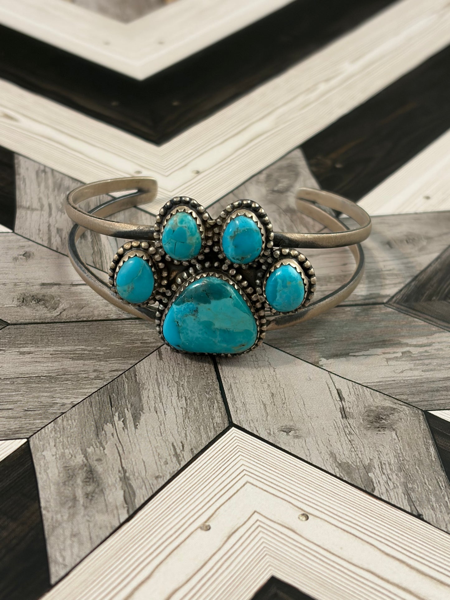 The Paw Cuff - Turquoise