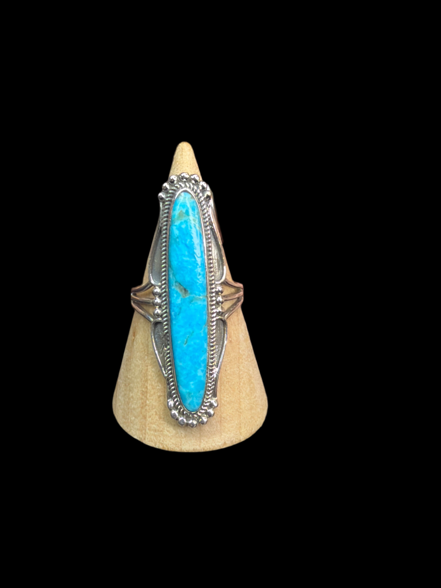 Statement Kingman Turquoise Rings