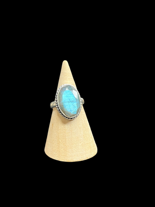 Labradorite Sterling Silver Ring - size 6.25