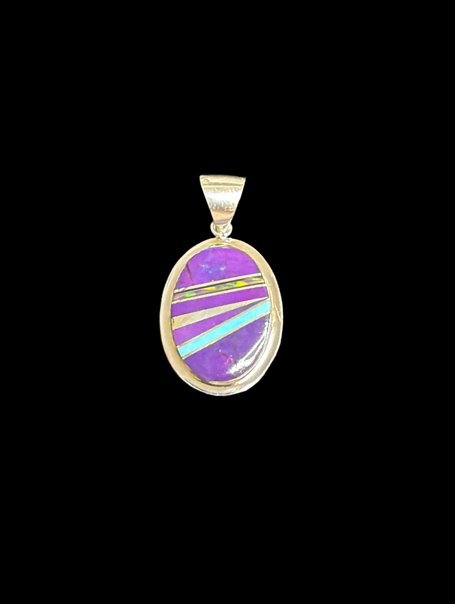 Sugilite & Lab Opal Inlay Set