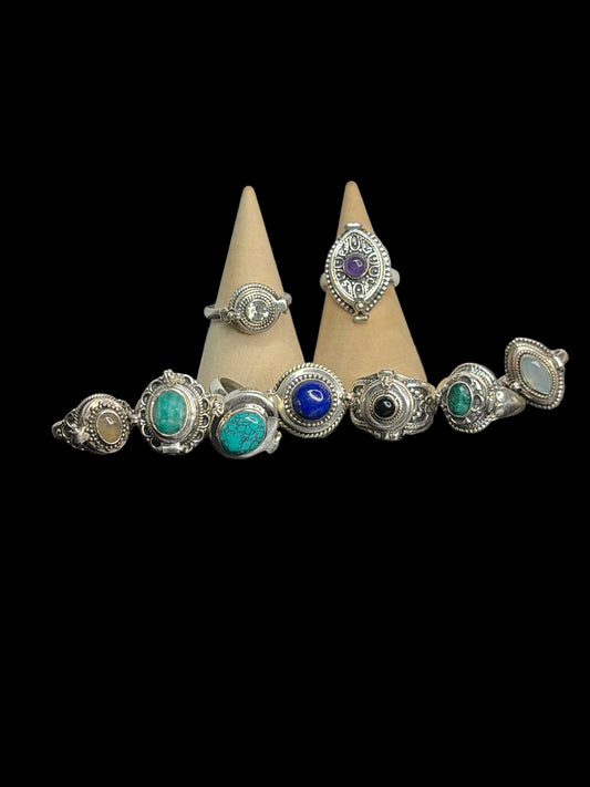 Poison Rings - Sterling Silver