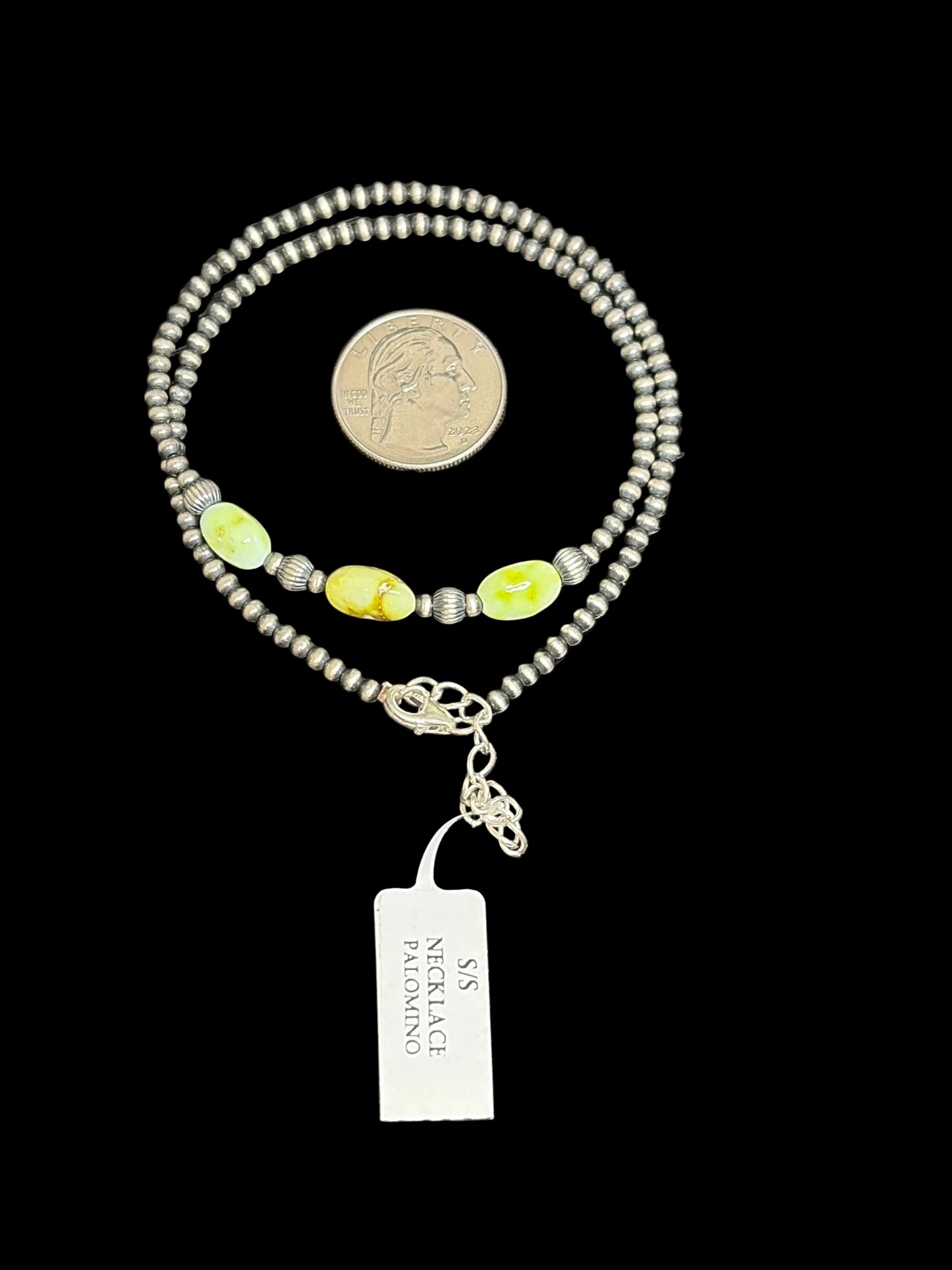 Machine Made Pearl & Palomino Necklace