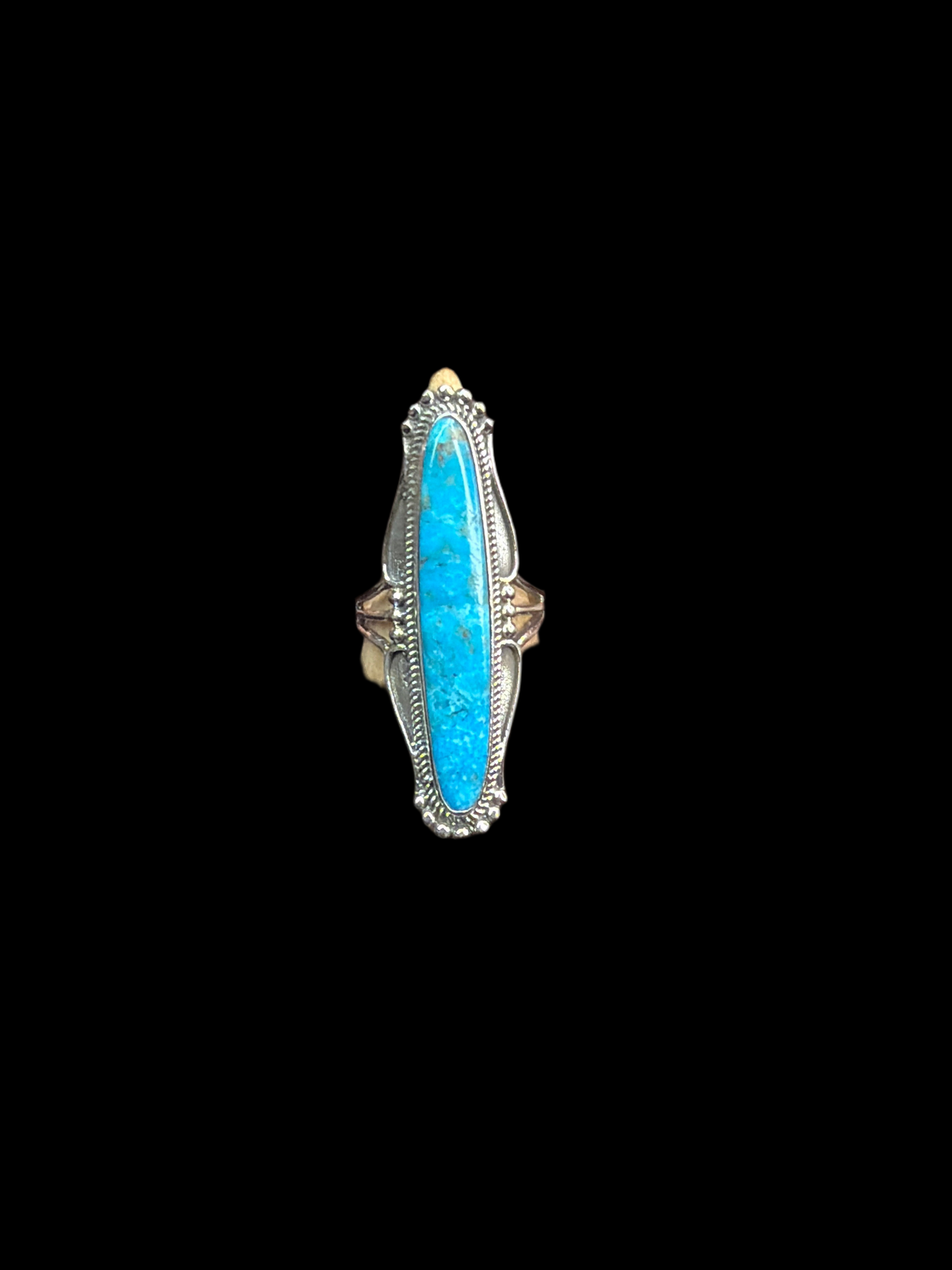 Statement Kingman Turquoise Rings