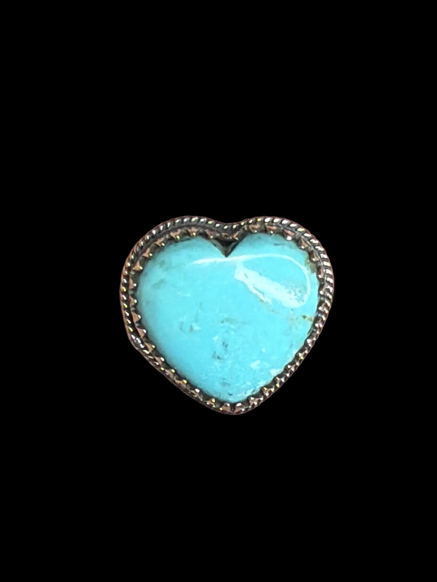The Arizona Turquoise Heart Rings