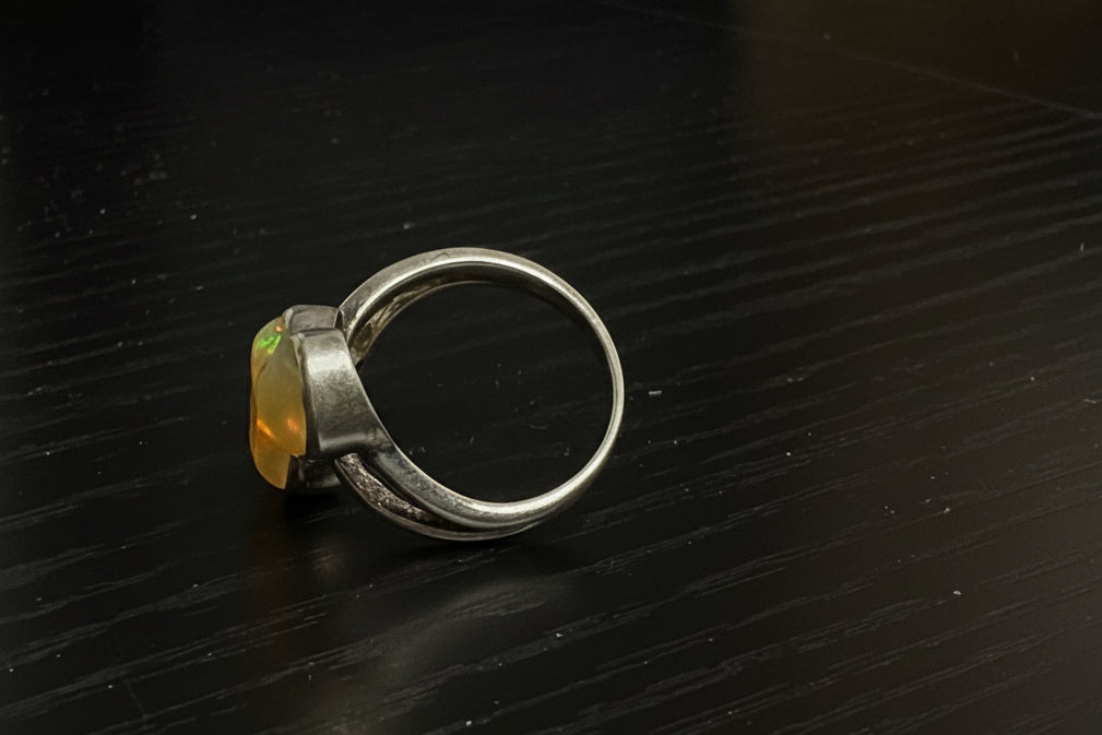 Ethiopian Opal Multi-Stone Ring - size 8