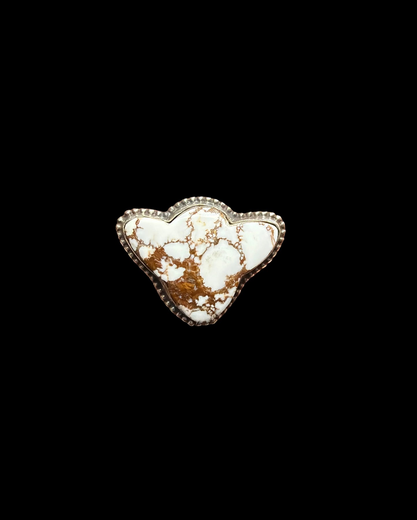 Wild Horse Jasper Cow Head Rings
