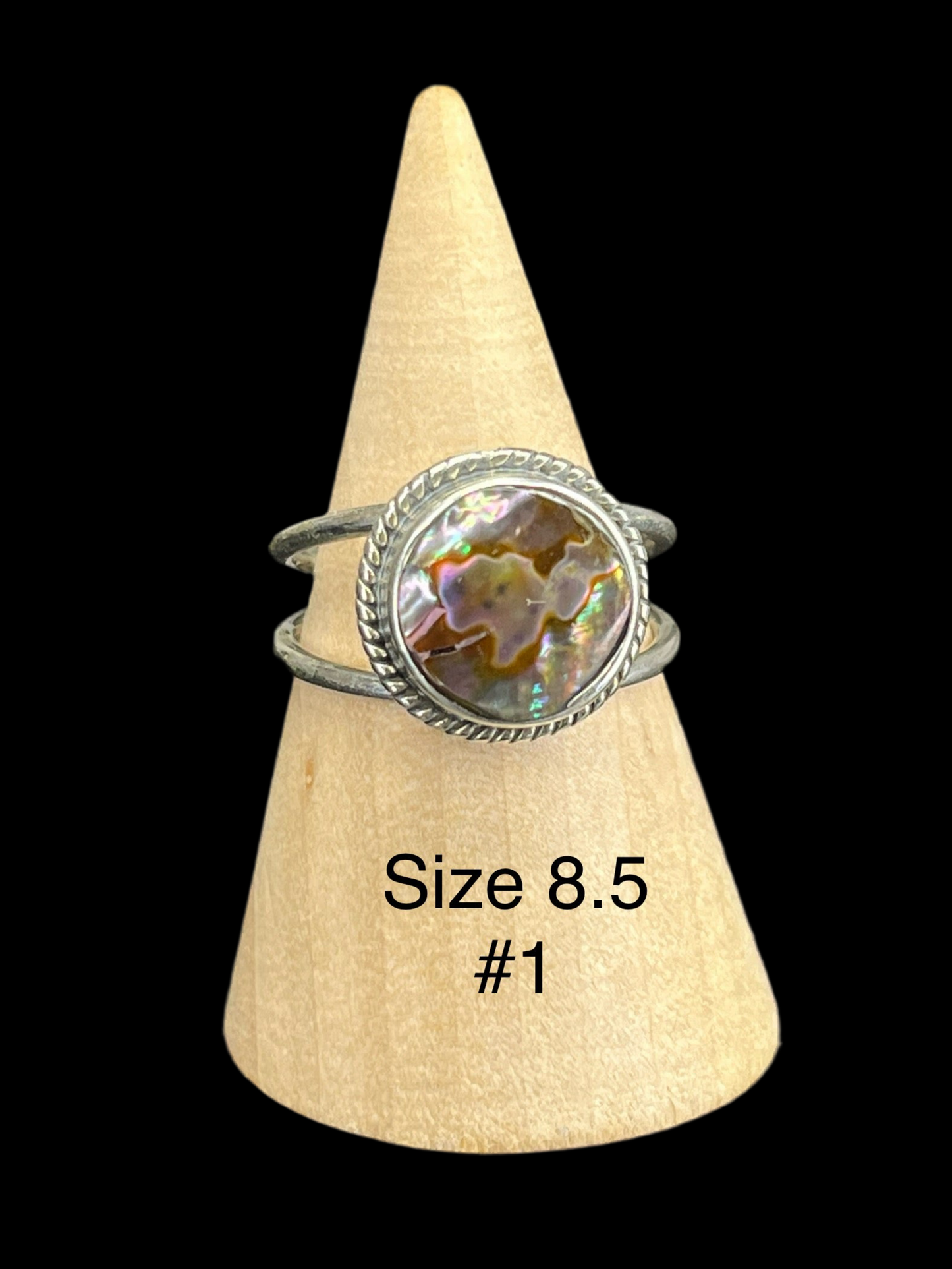 Abalone Sterling Silver Rings