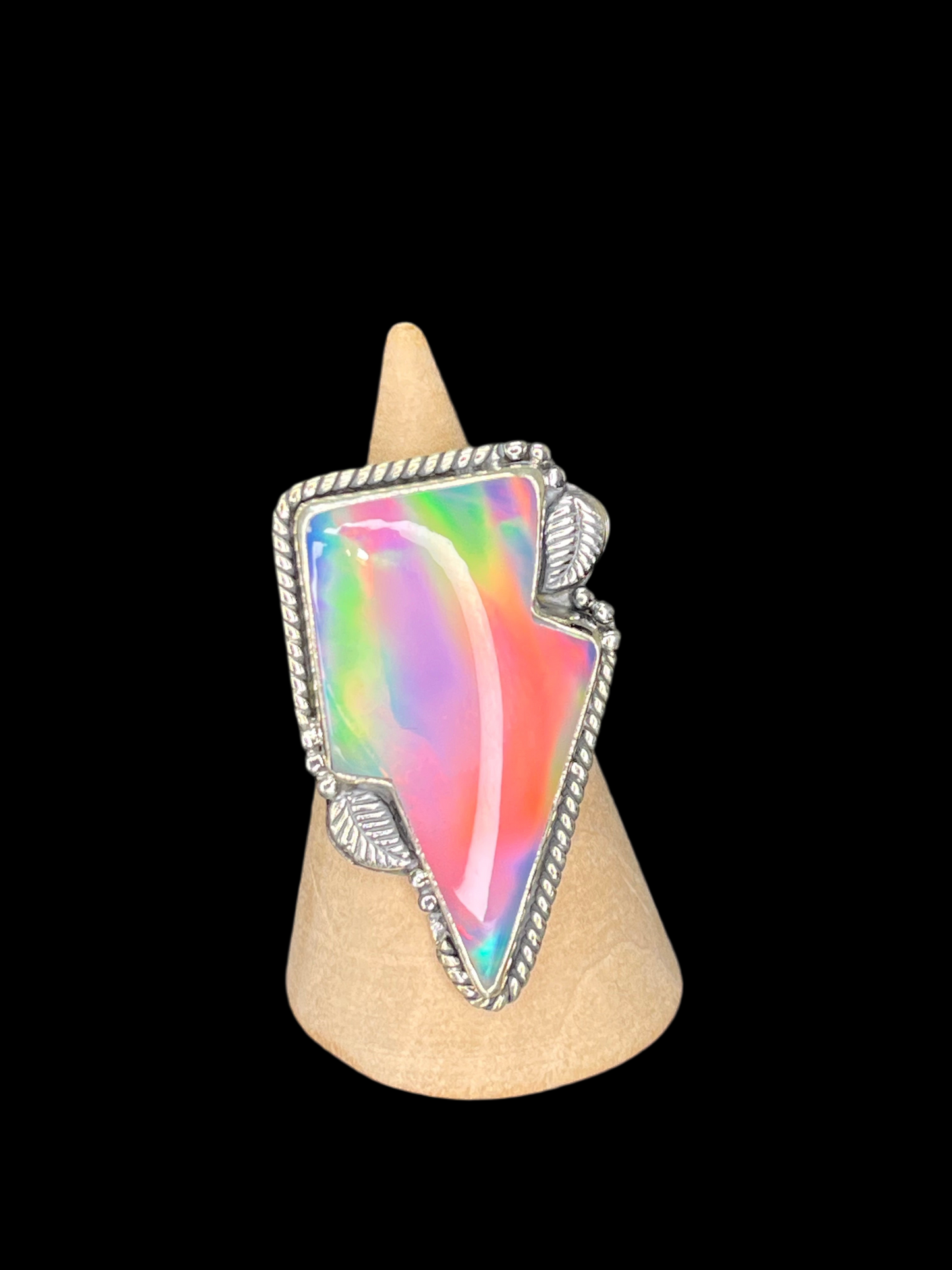 Aurora Opal Statement Rings