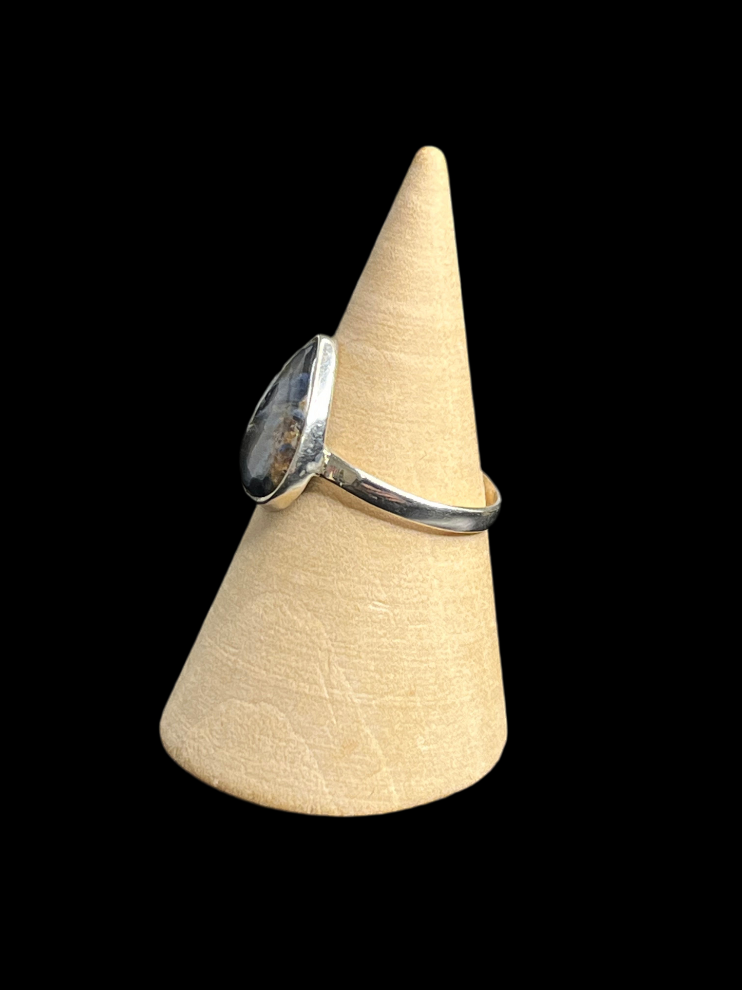 Pietersite Sterling Silver Ring - size 8