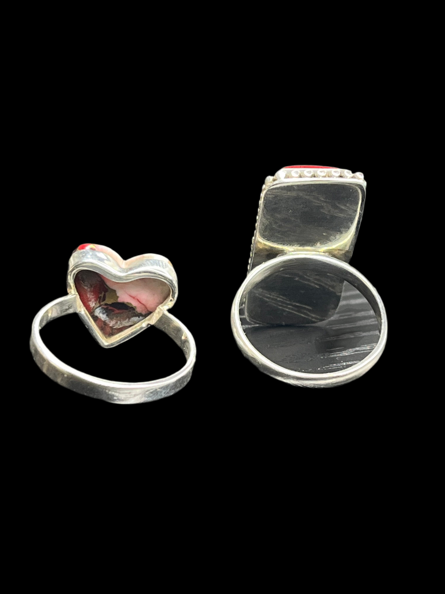 Rose Dahlia Sterling Silver Rings