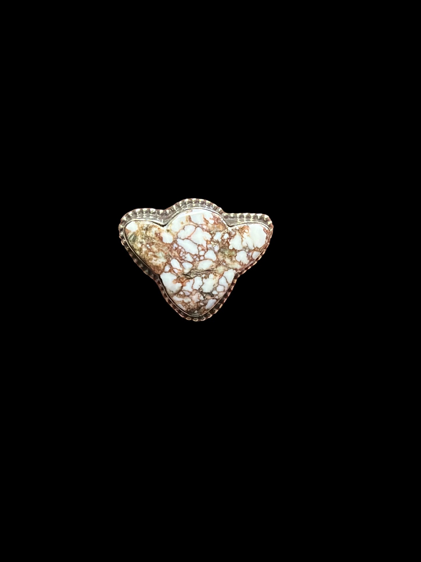 Wild Horse Jasper Cow Head Rings