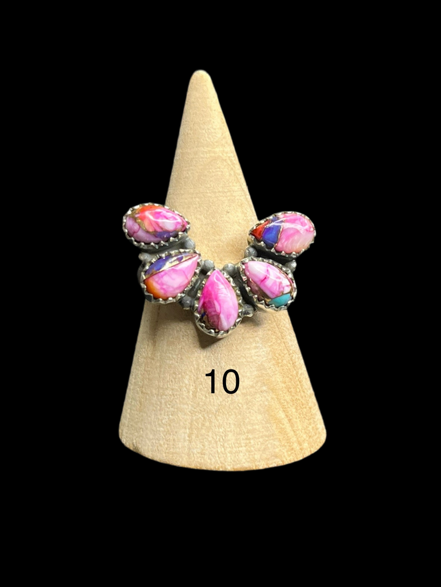 Pink Dahlia Mini-Naja Rings