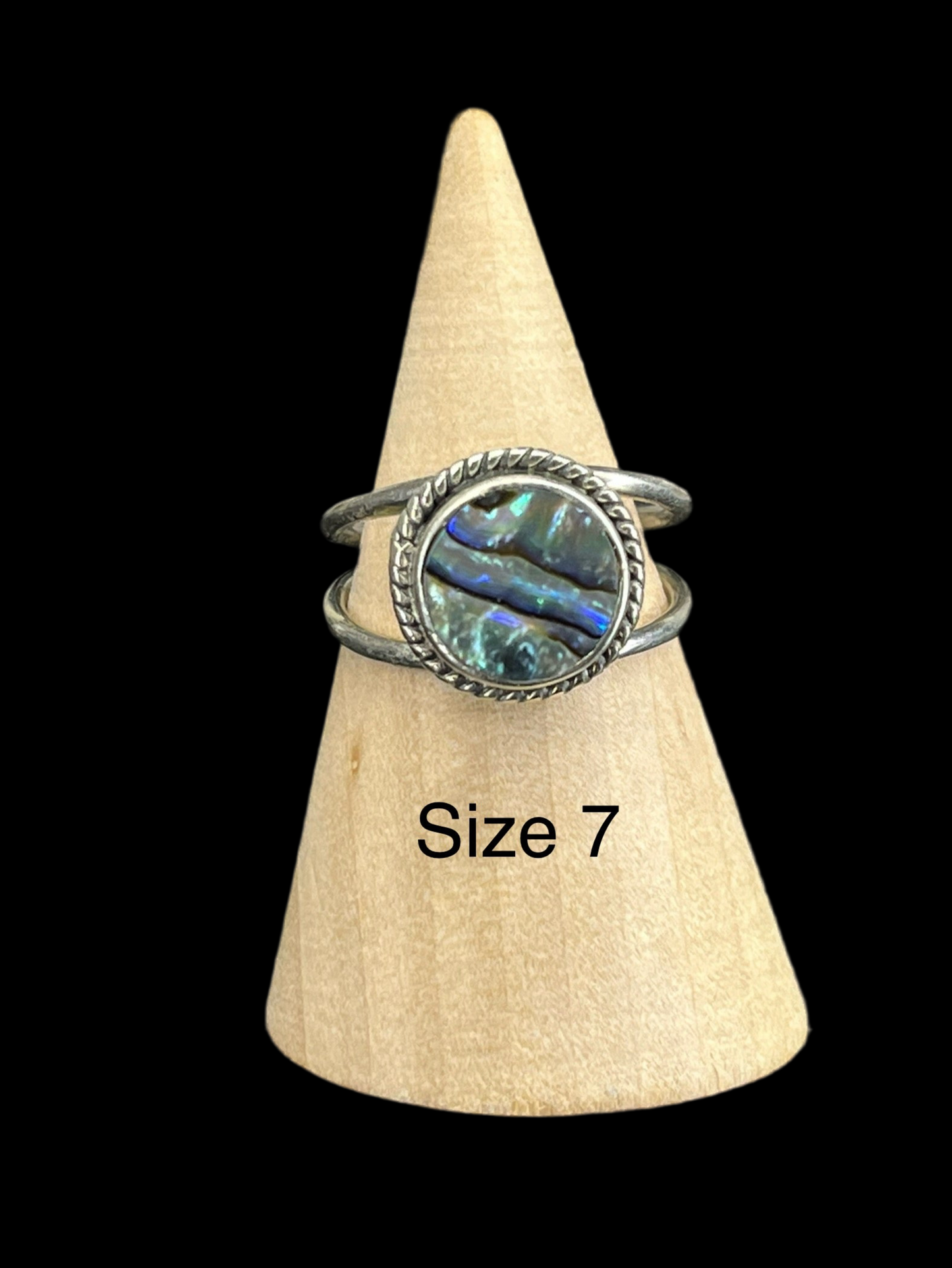 Abalone Sterling Silver Rings