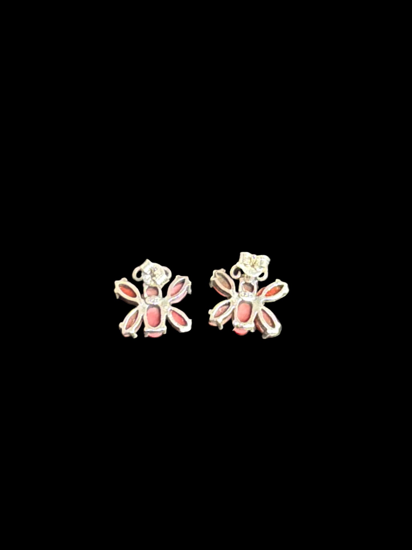 Italian Coral Butterfly Earrings