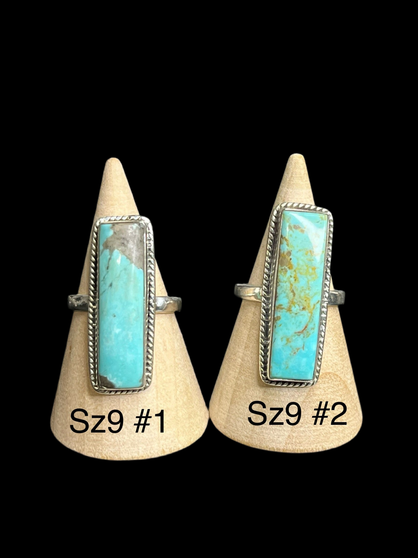 Arizona Turquoise Bar Rings - sizes 5-12