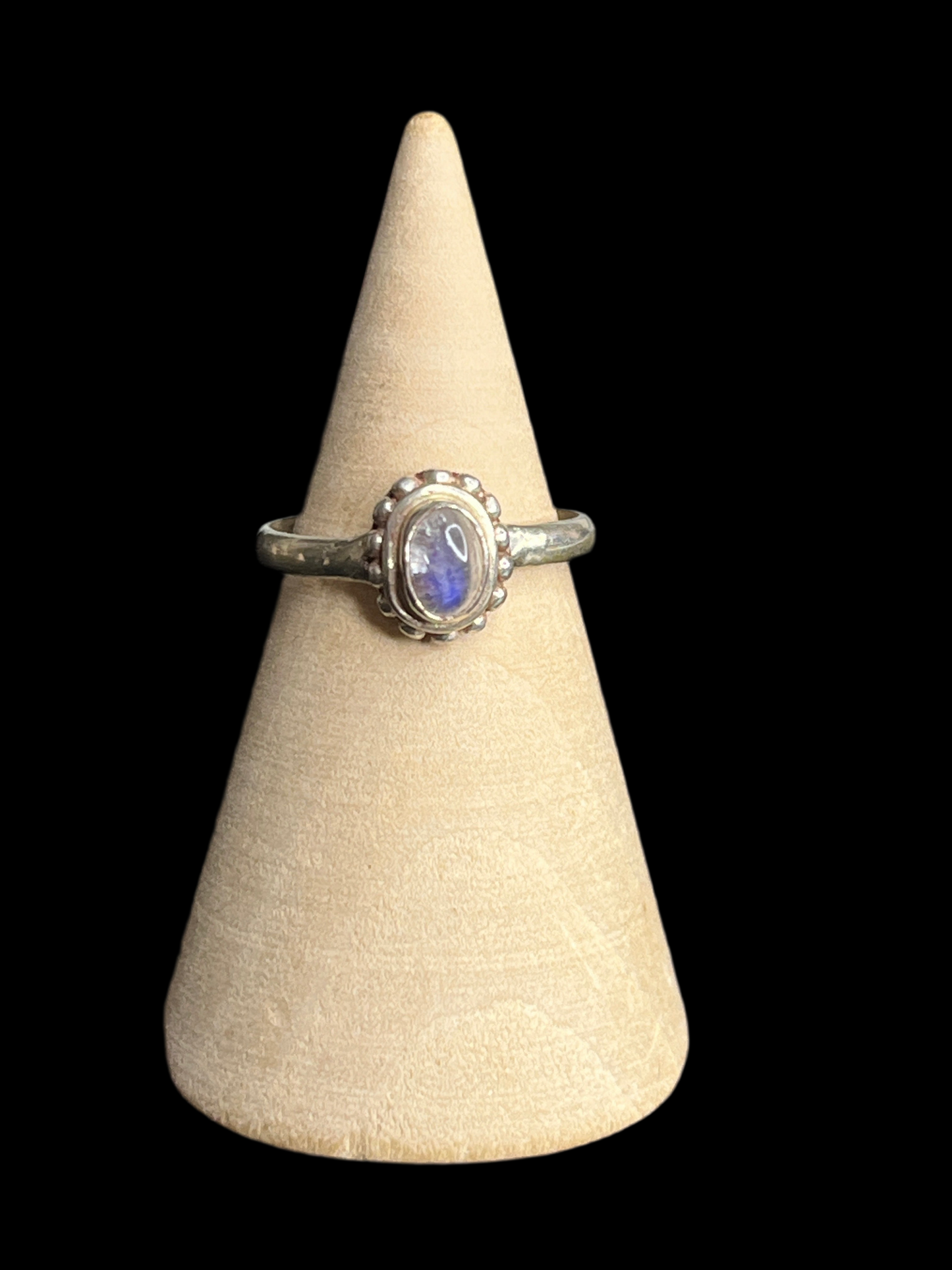 Rainbow Moonstone Sterling Silver Rings