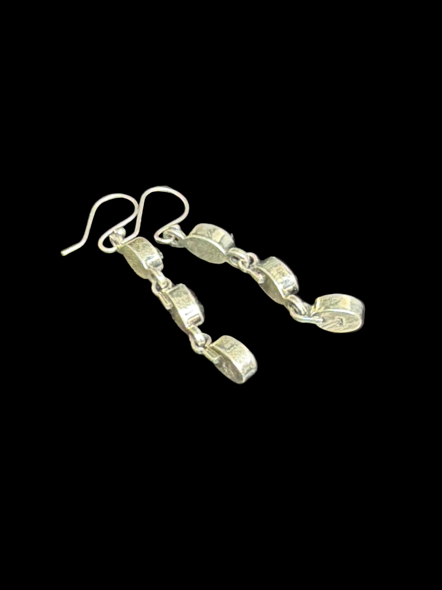 Handcrafted Black Onyx Dangle Earrings