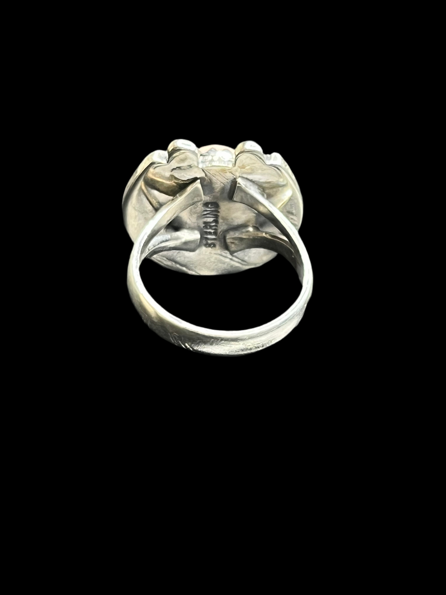 Pink Conch / Queen Conch Sterling Silver Ring - Size 6.5