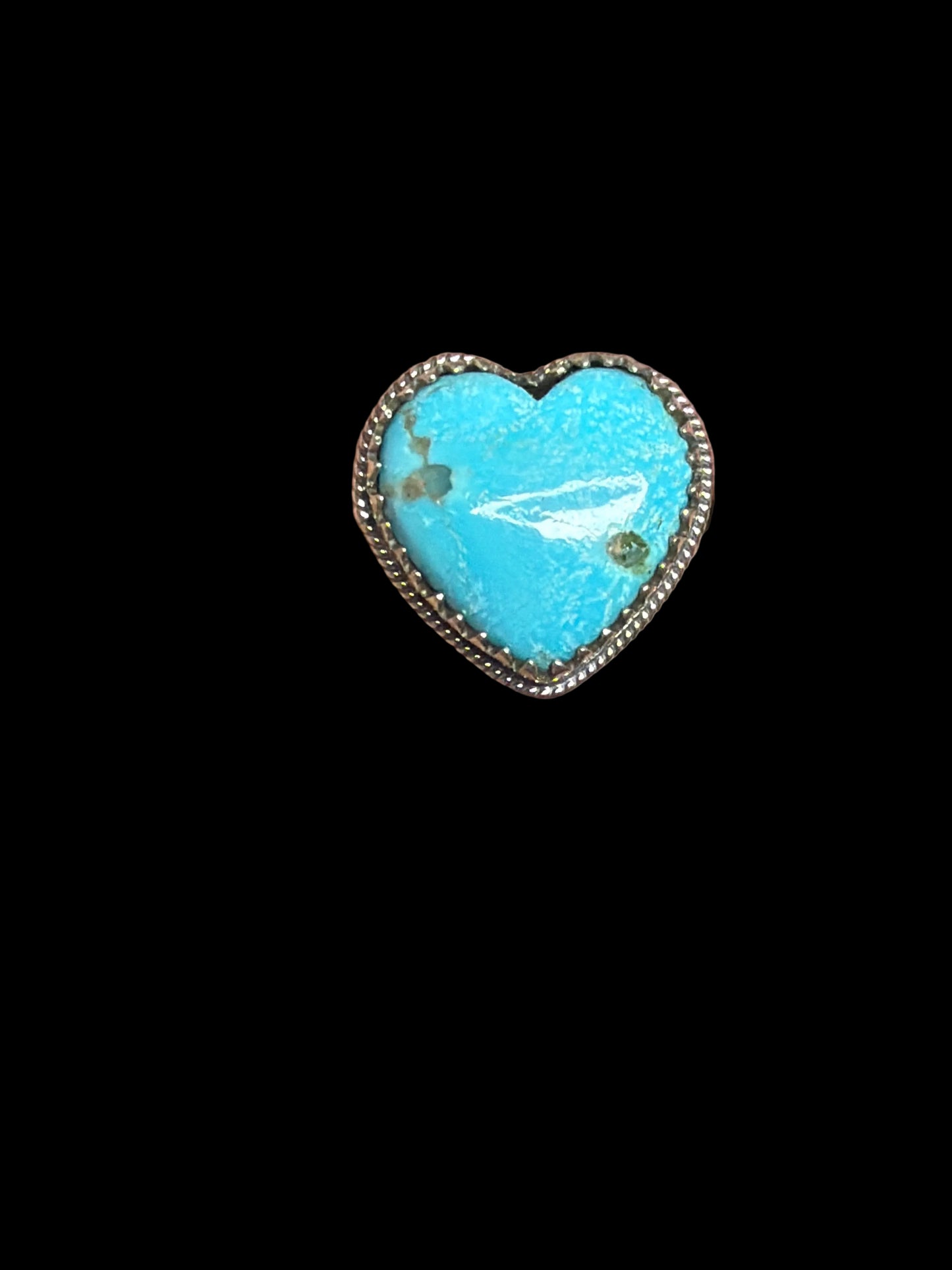 The Arizona Turquoise Heart Rings