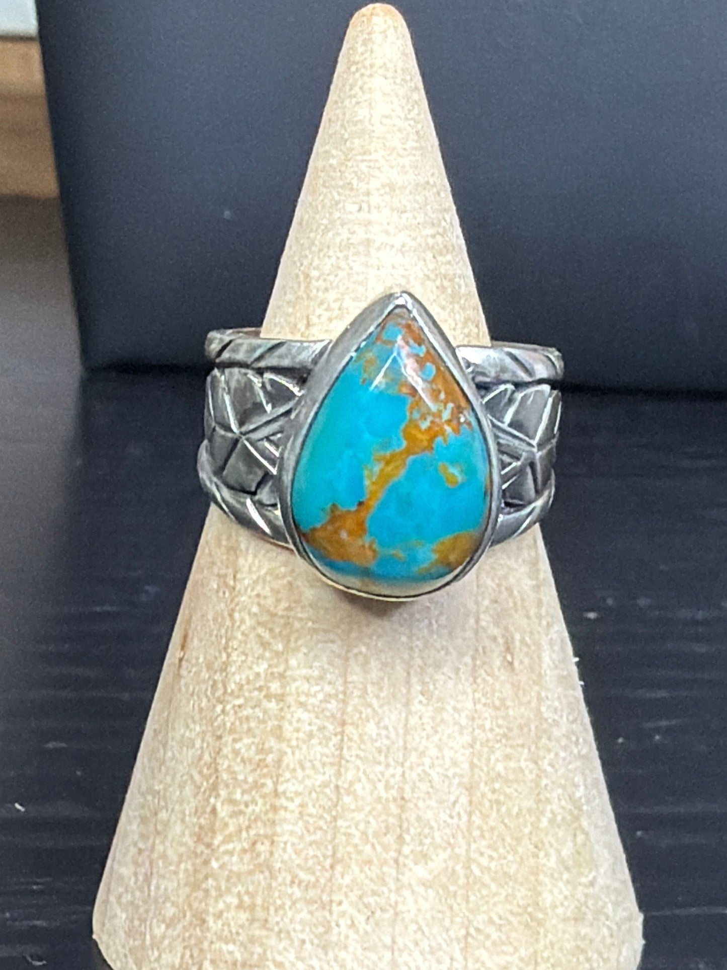 Handcrafted Thick Band & Genuine Stone Rings
