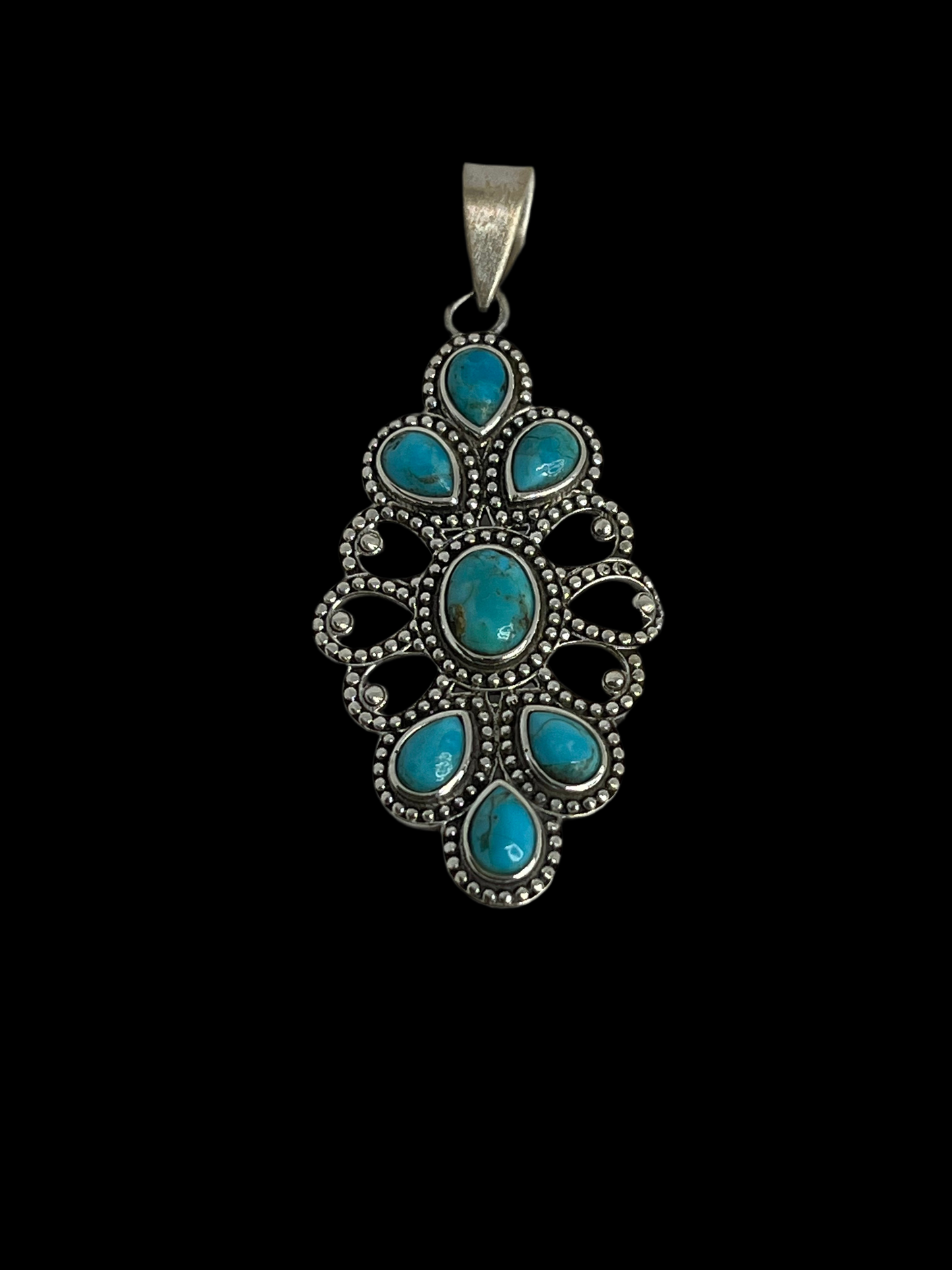 Mojave Turquoise Sterling Silver - Pendants