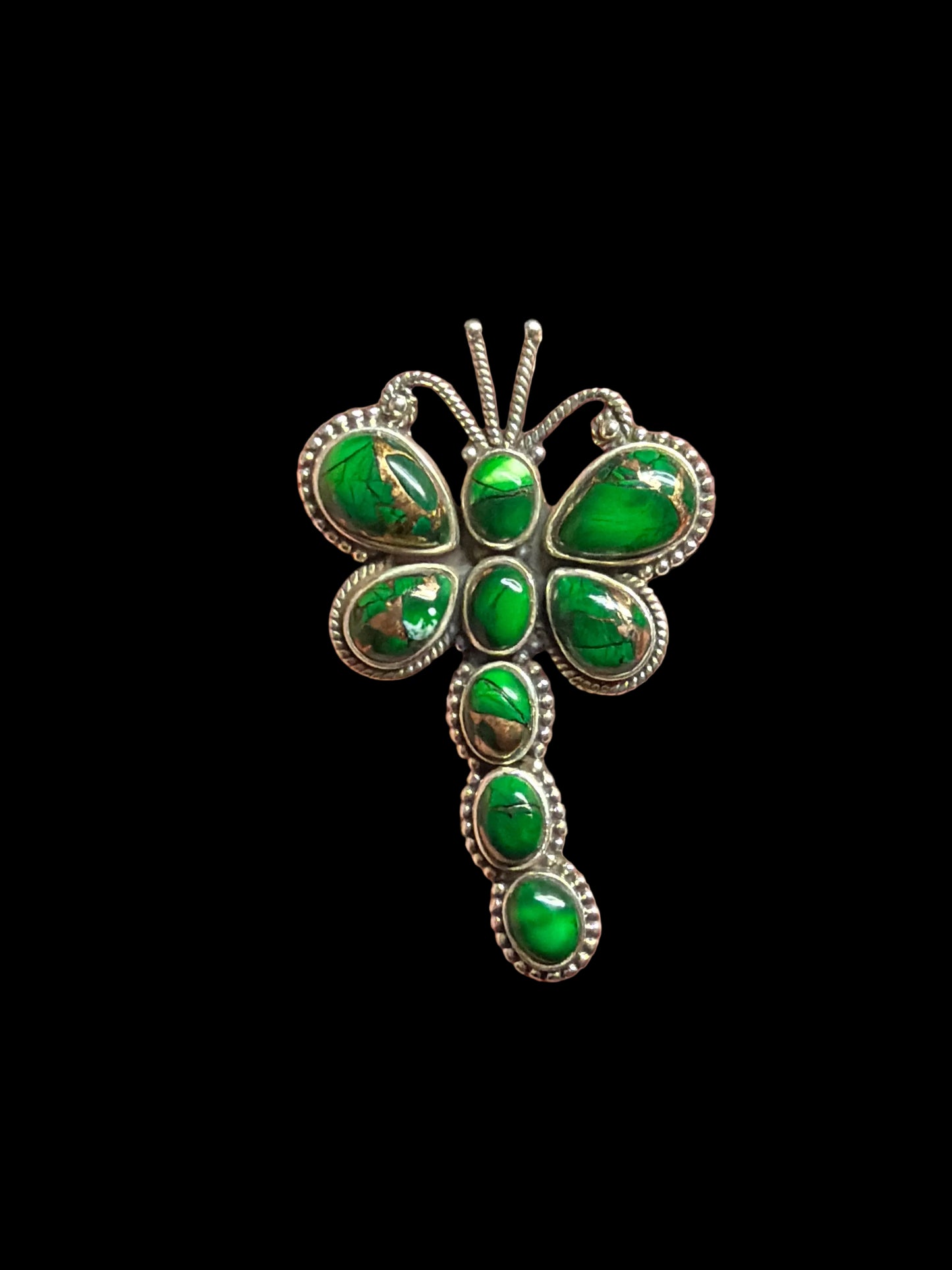 Irish Dahlia Dragonfly Ring - size 10