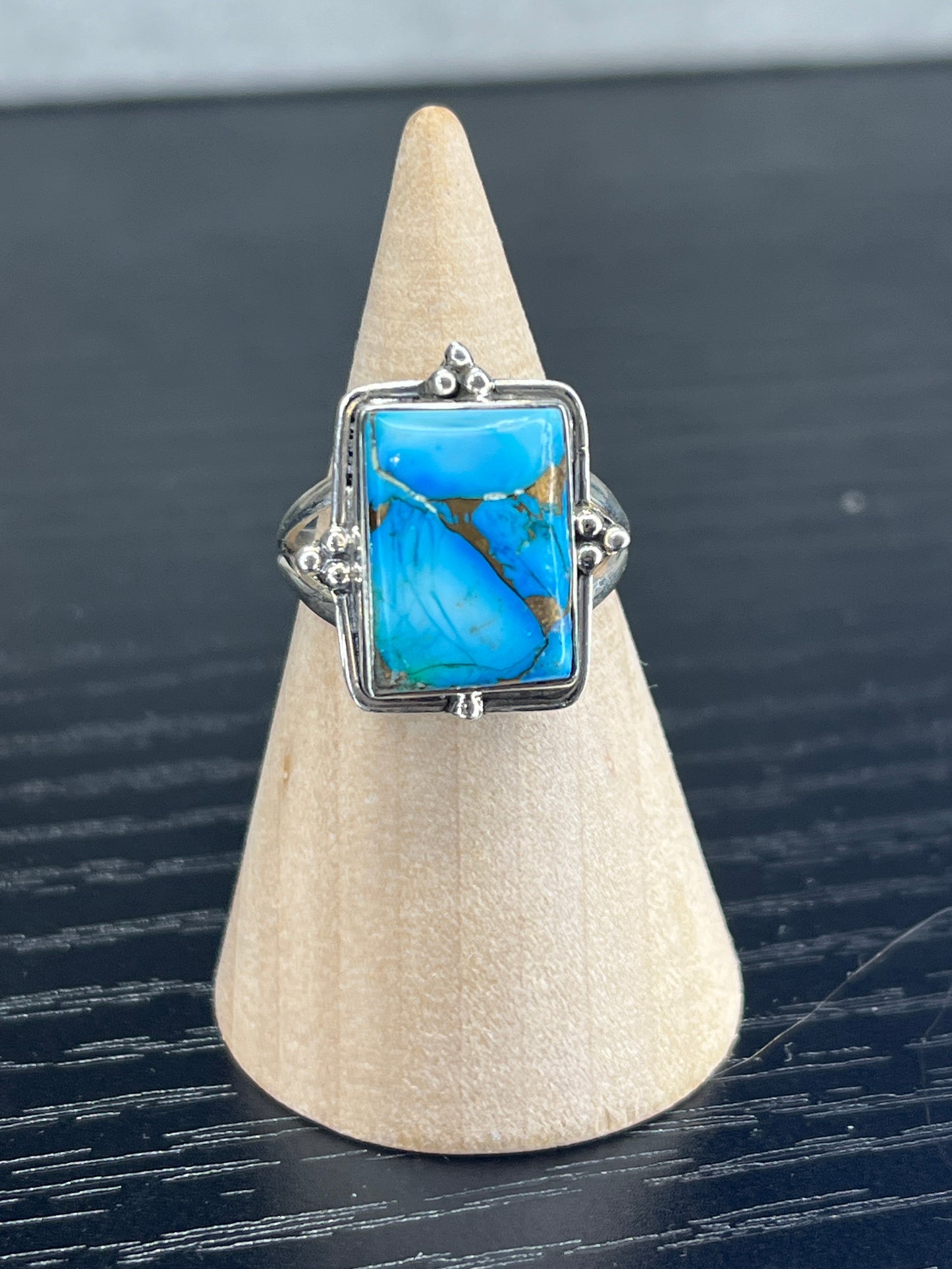 Peacock Dahlia Sterling Silver Rings