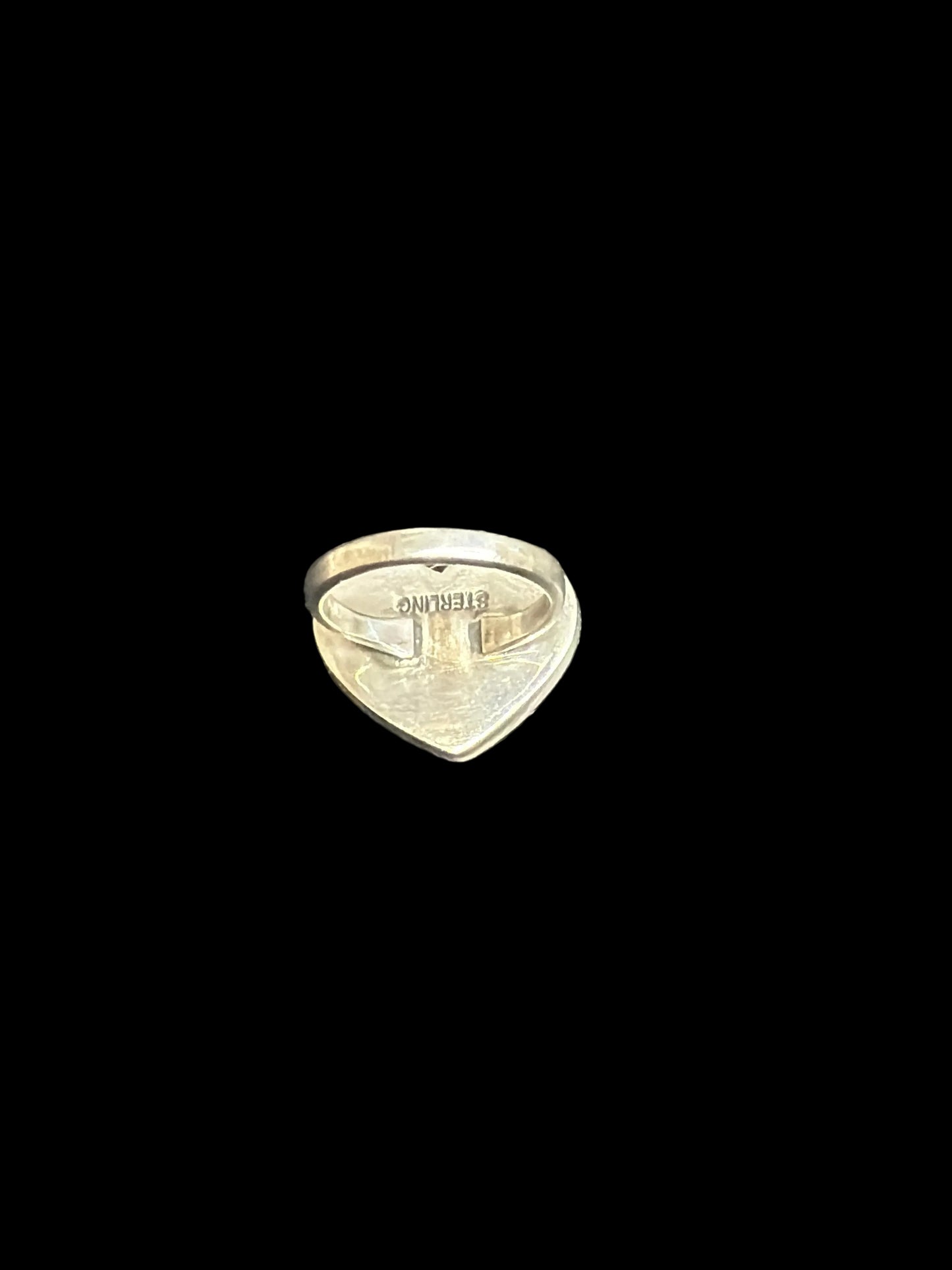 Handcrafted Pink Conch Multi Heart Ring - size 5.5