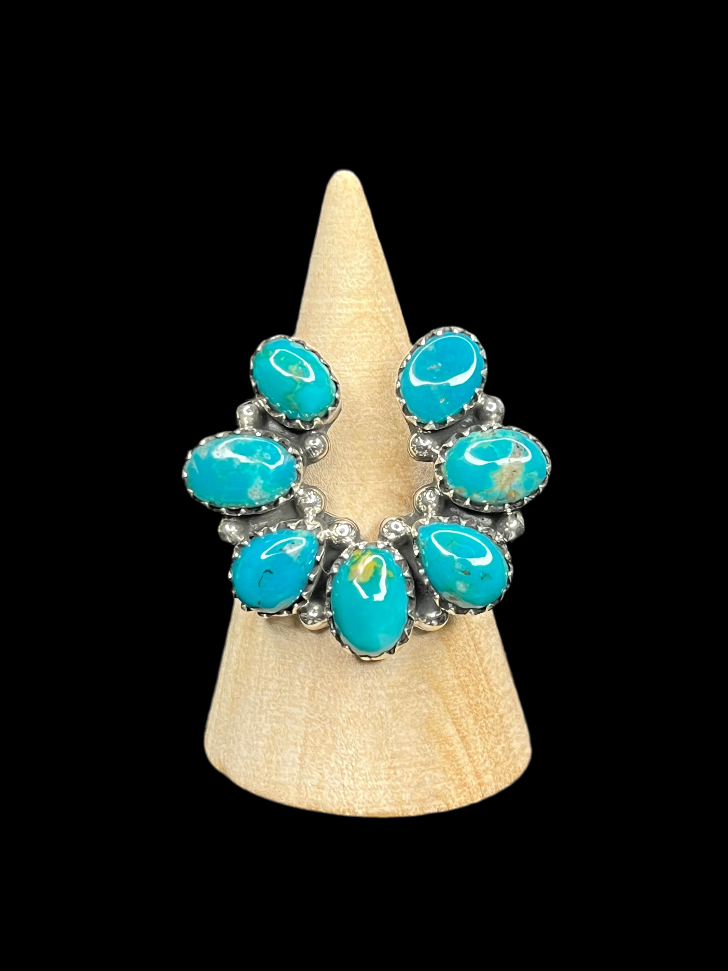 Kingman Turquoise Naja Rings