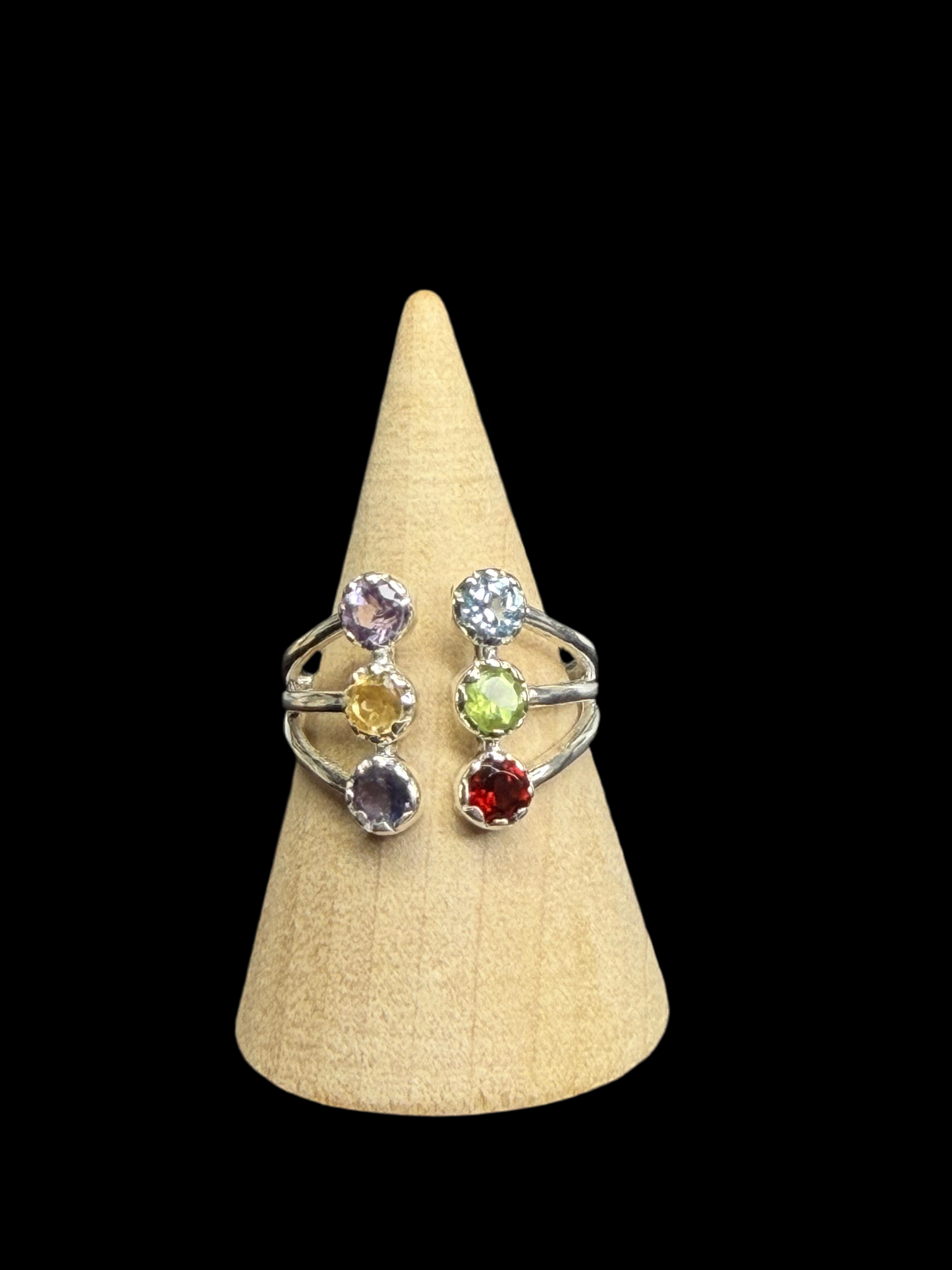 Multi-gemstone Sterling Silver Rings