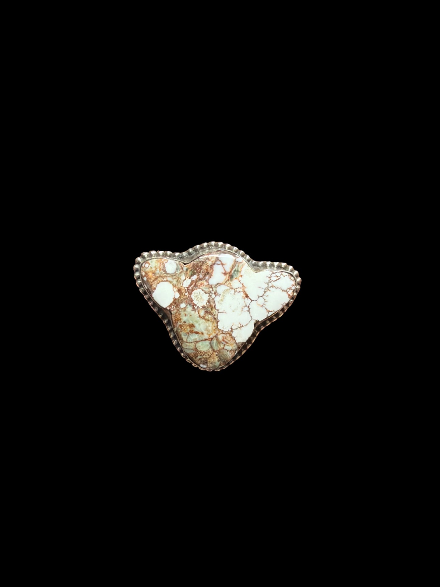 Wild Horse Jasper Cow Head Rings