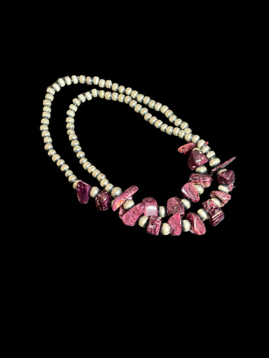 Purple Spiny & Desert Pearl Stretch Bracelet