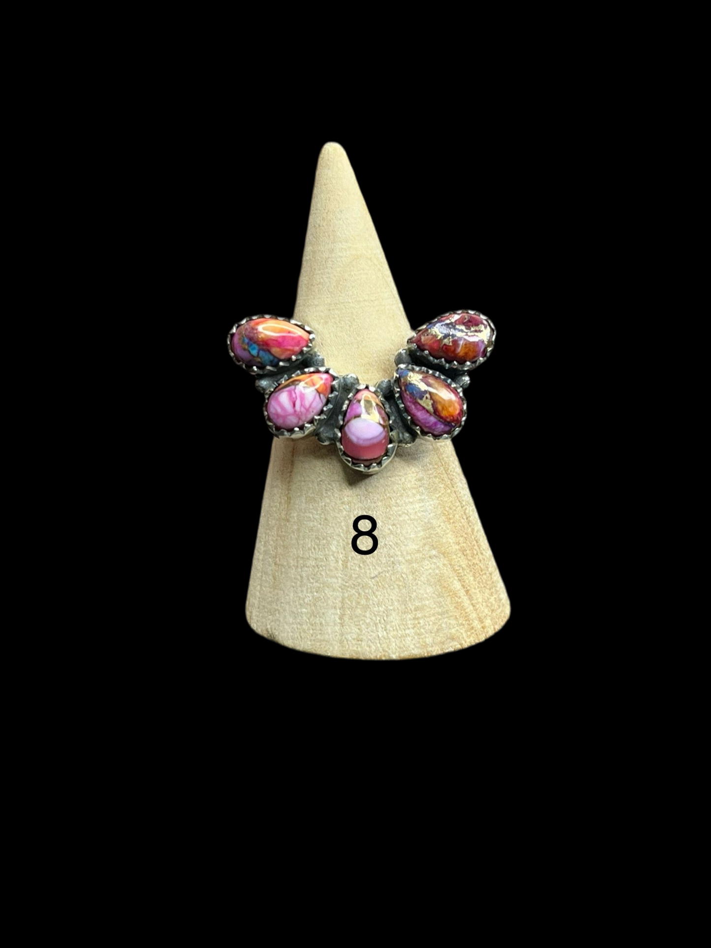 Pink Dahlia Mini-Naja Rings