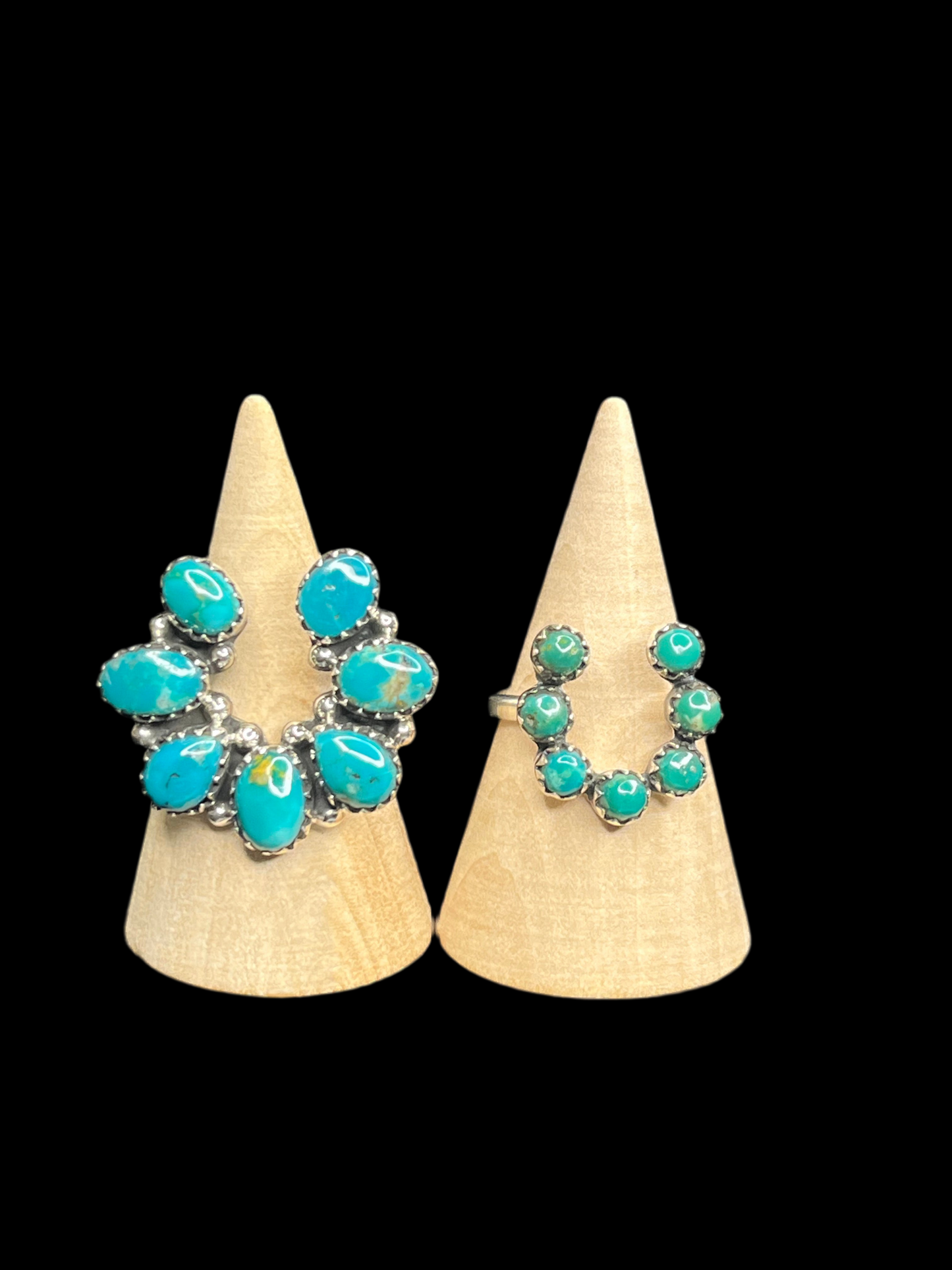 Kingman Turquoise Naja Rings