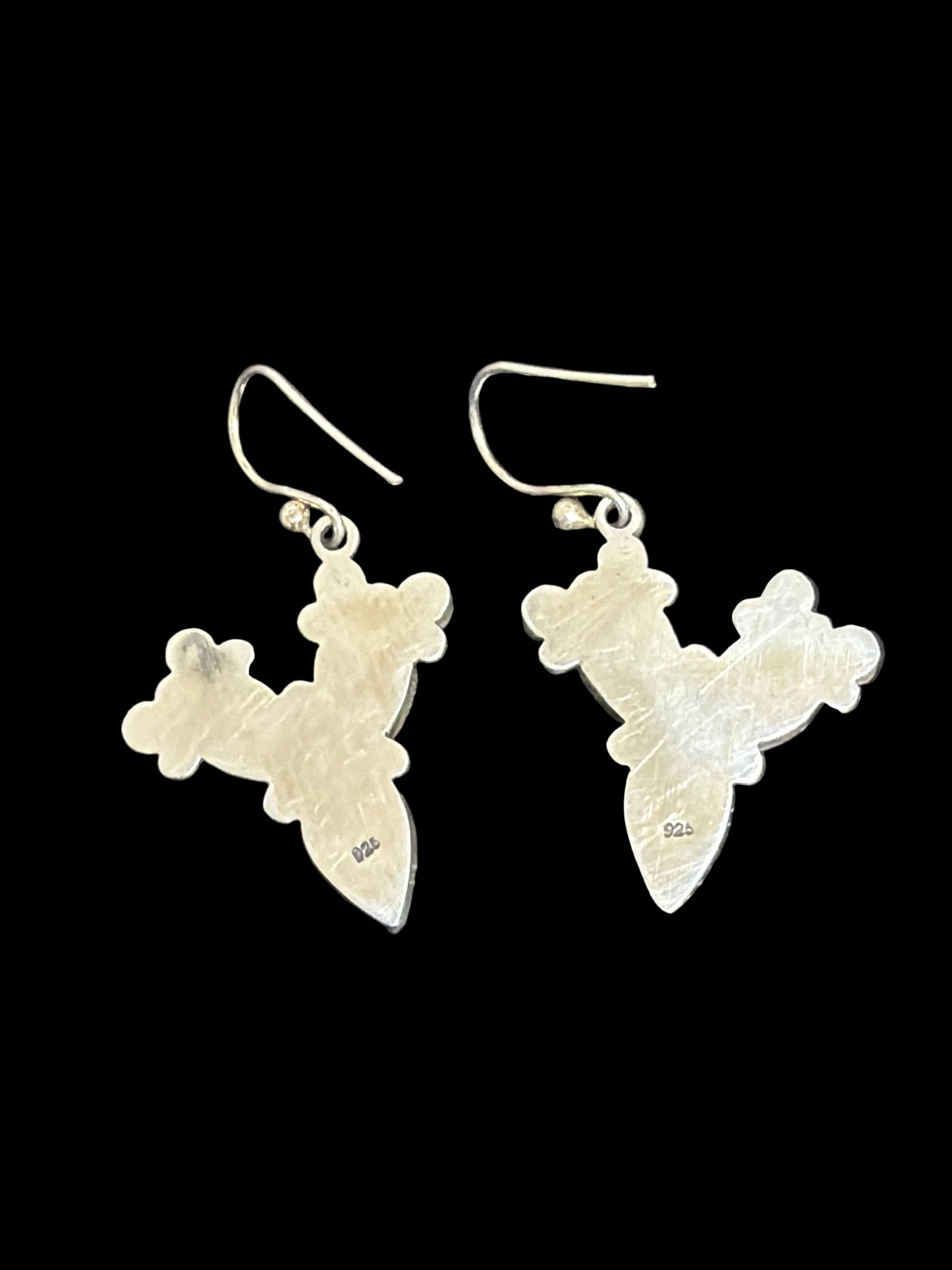 Handcrafted Kingman & Coral Cactus Earrings