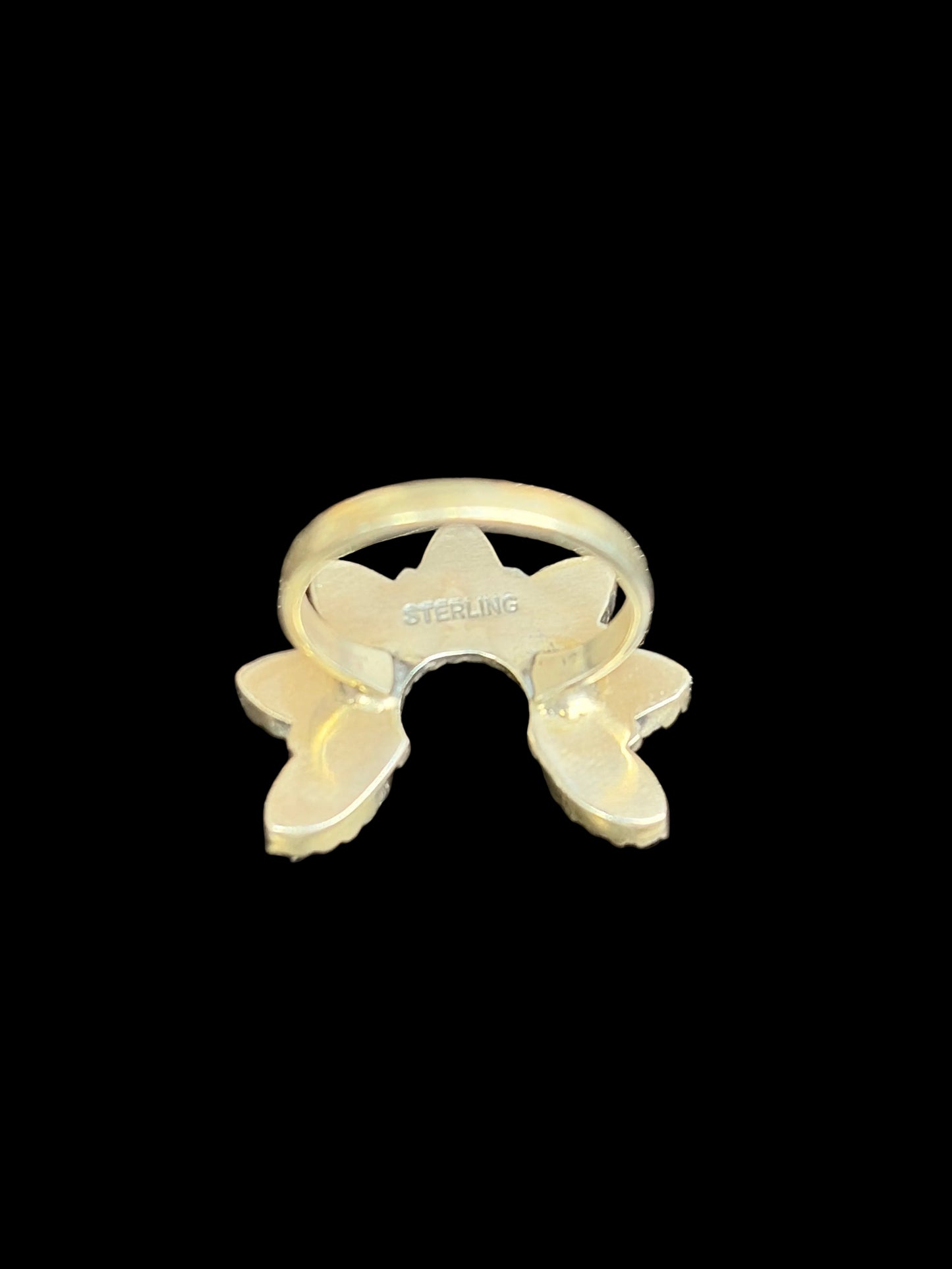 Handcrafted Pink Conch Naja Ring - size 9