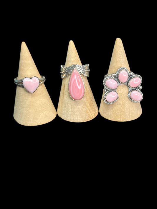 Pink Conch / Queen Conch Sterling Silver Rings