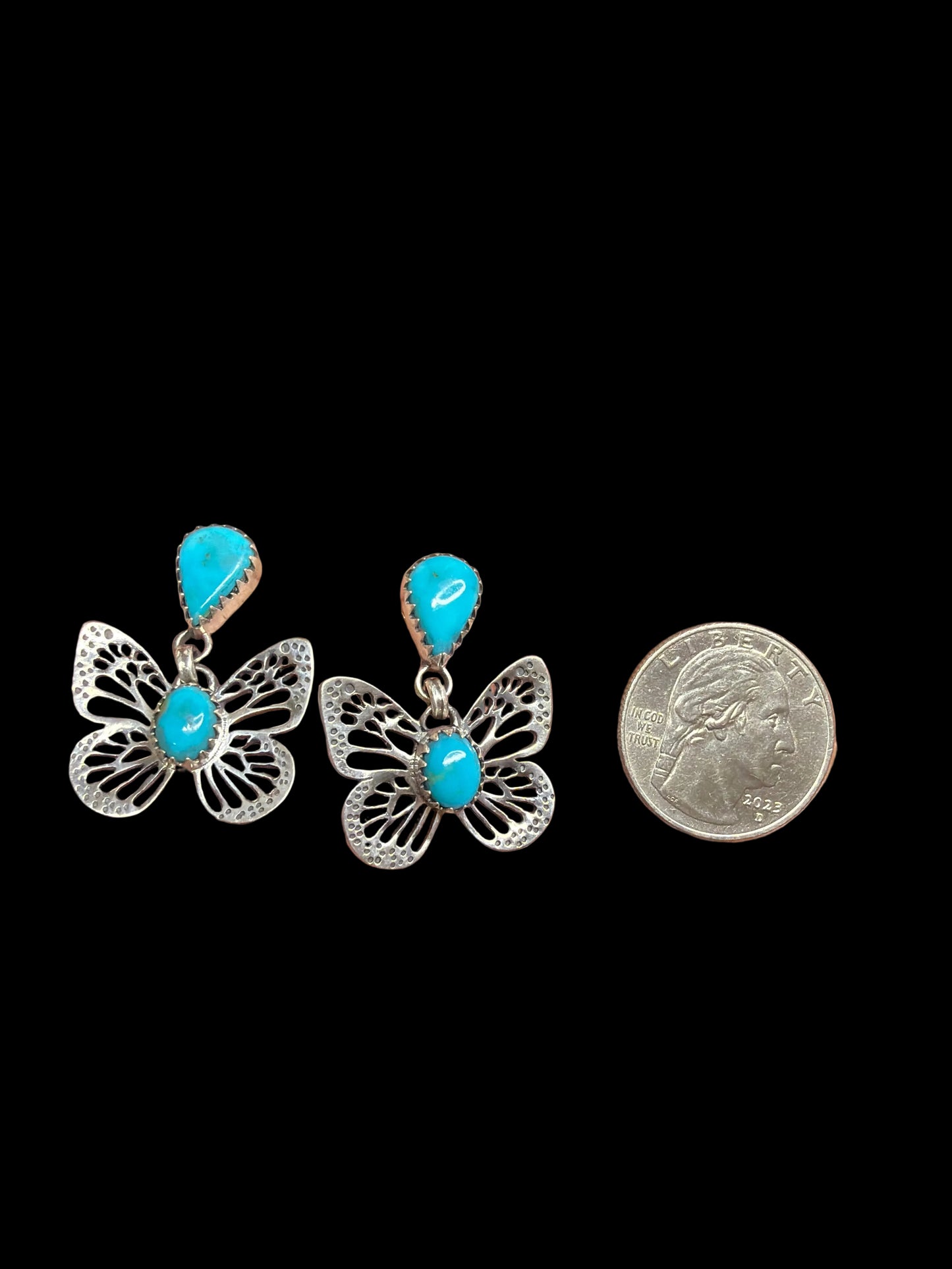 Handcrafted Filigree Butterfly Earrings