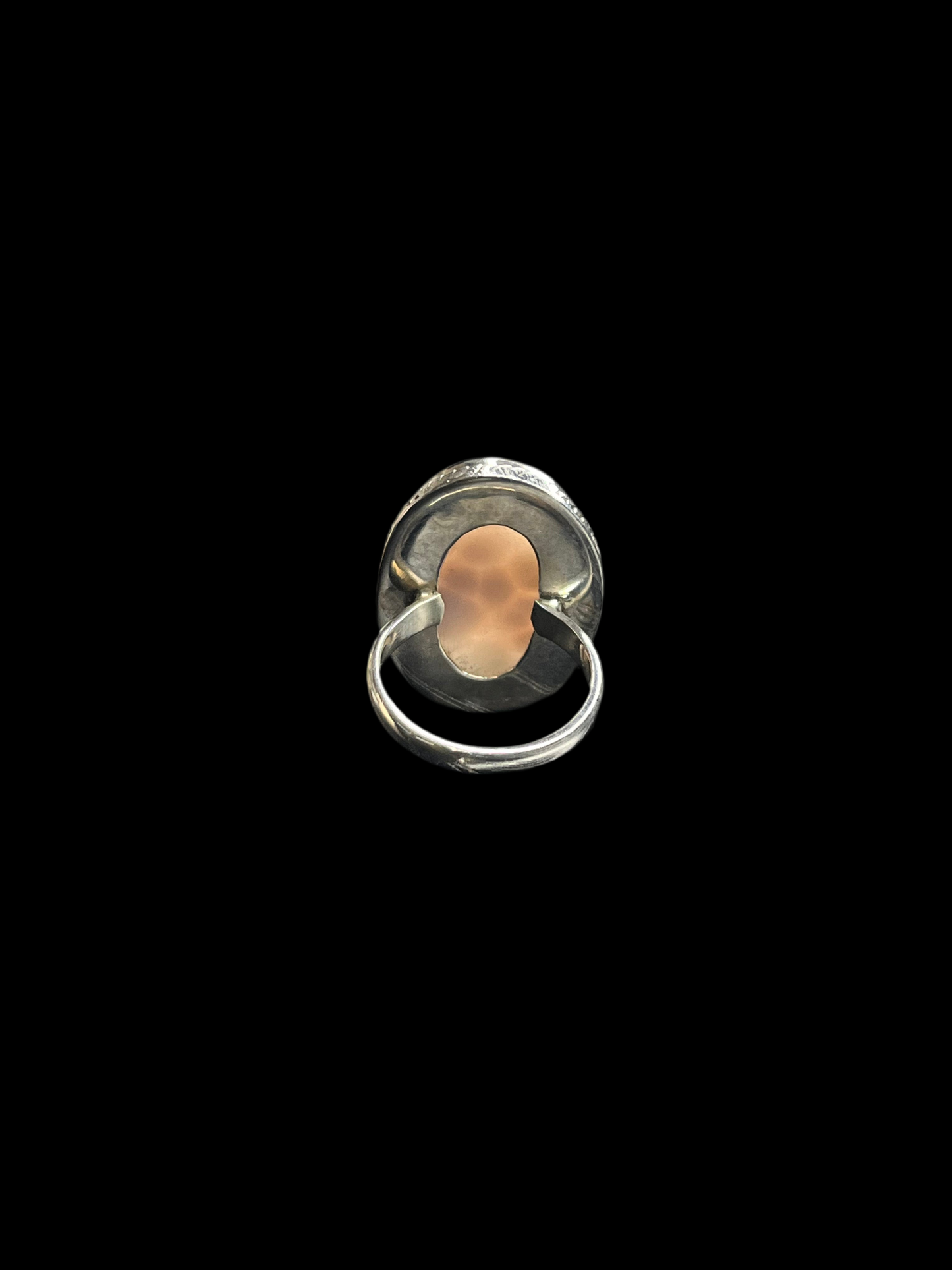 Natrolite / Pink Larimar Sterling Silver Rings