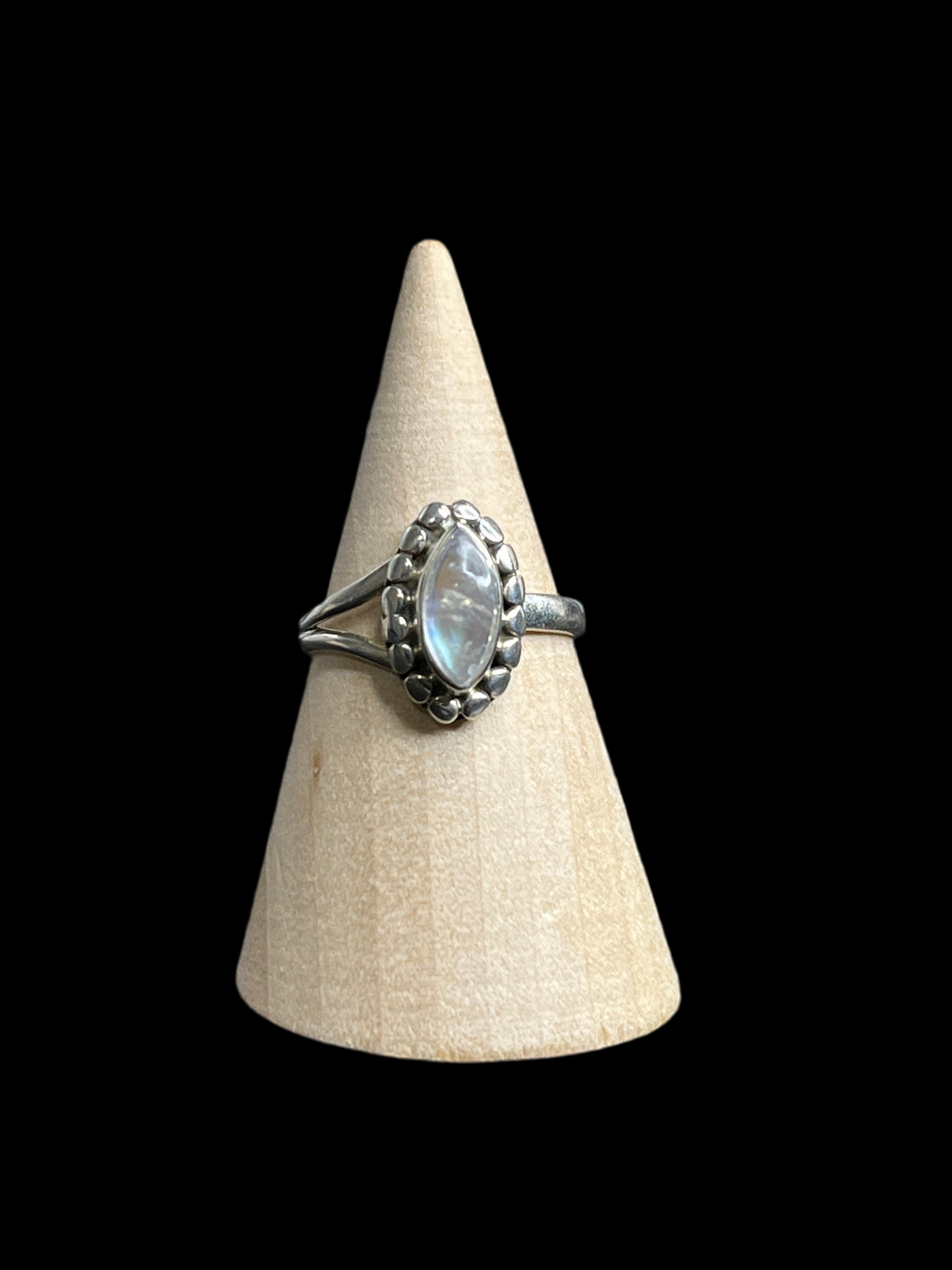 Rainbow Moonstone Sterling Silver Rings