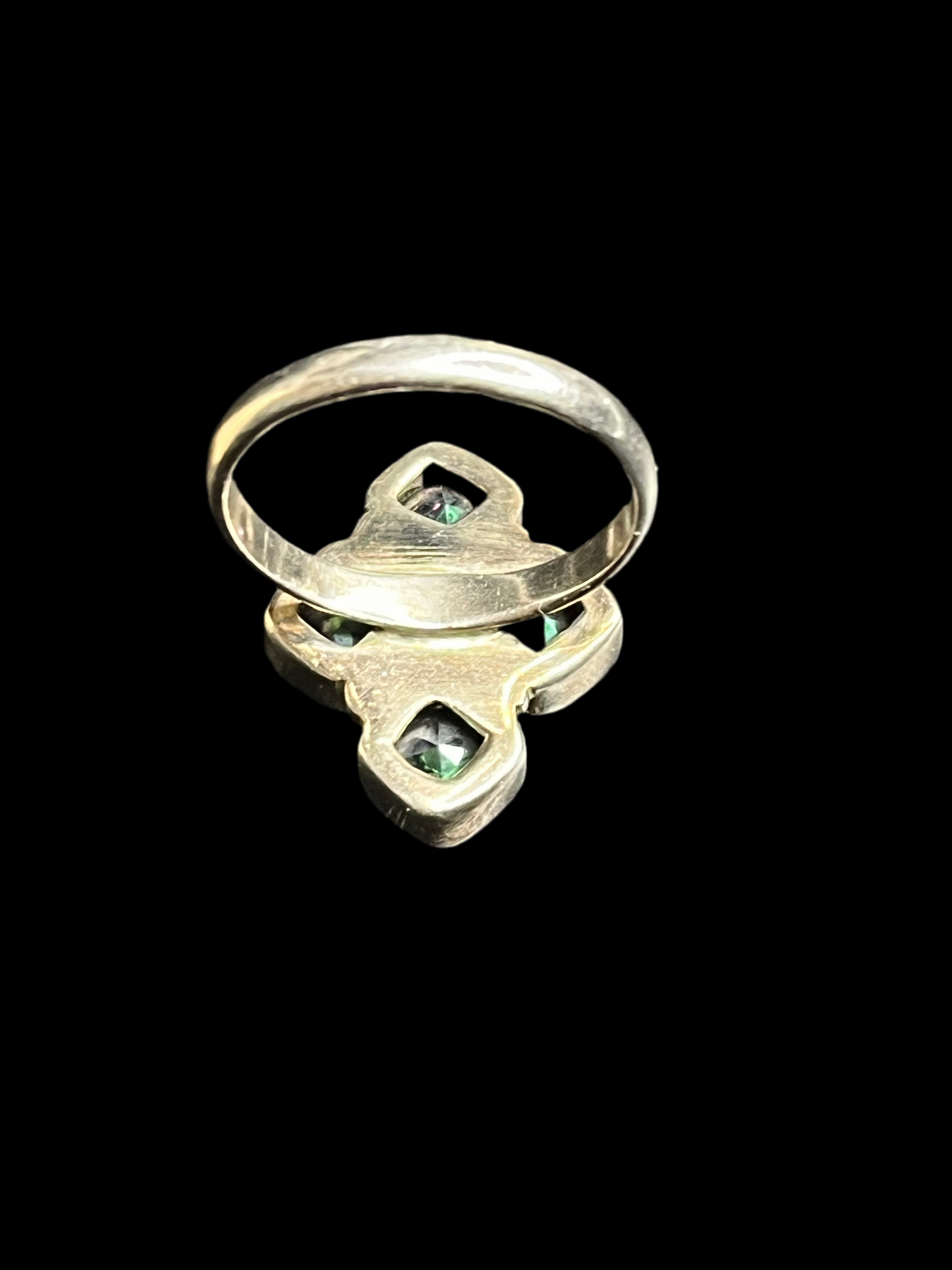 Mystic Cubic Zirconia Sterling Silver Ring - Size 9