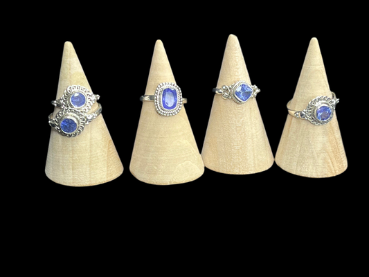 Tanzanite Sterling Silver Rings