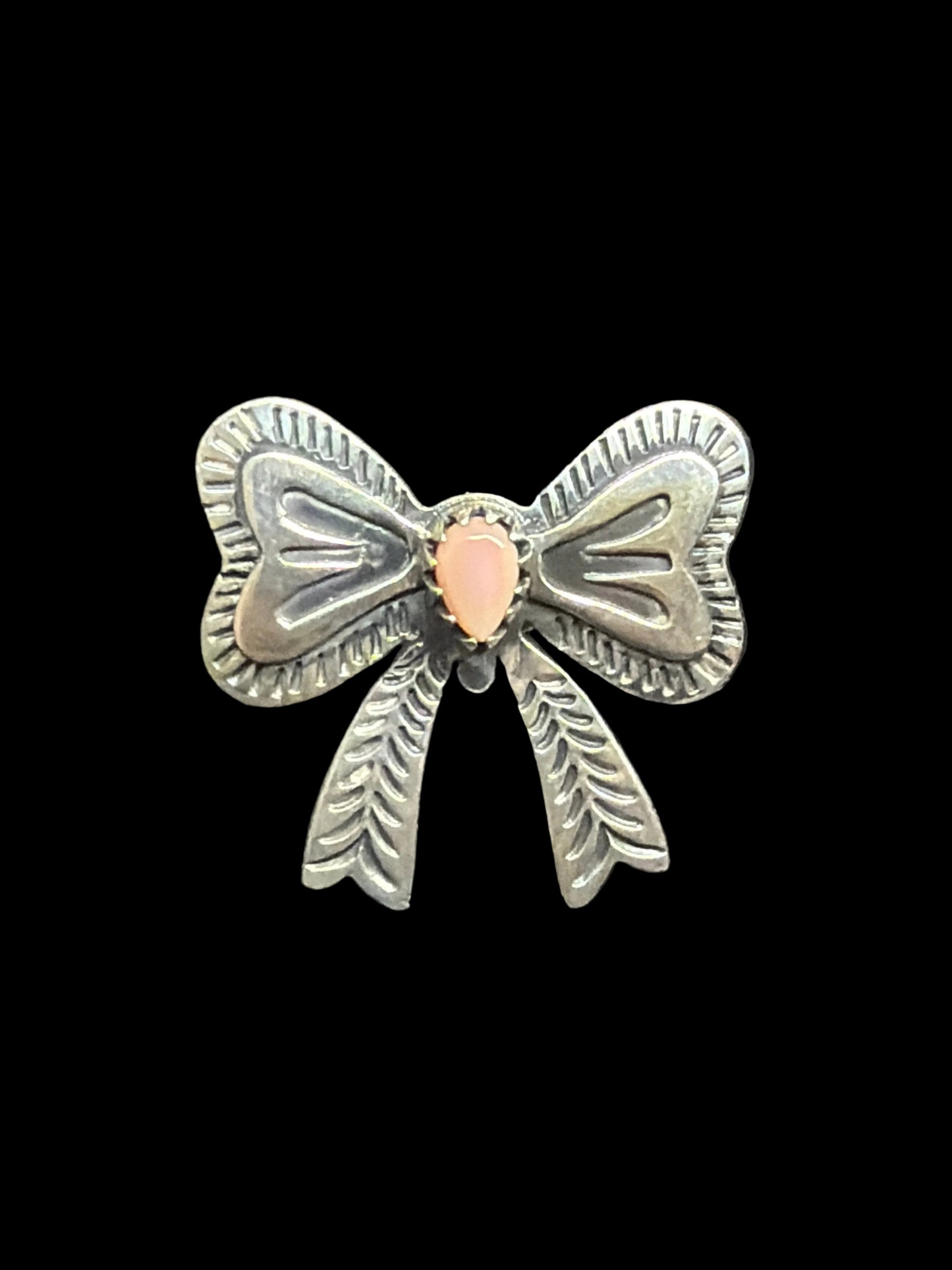 Handcrafted Natural Stone Bow Rings
