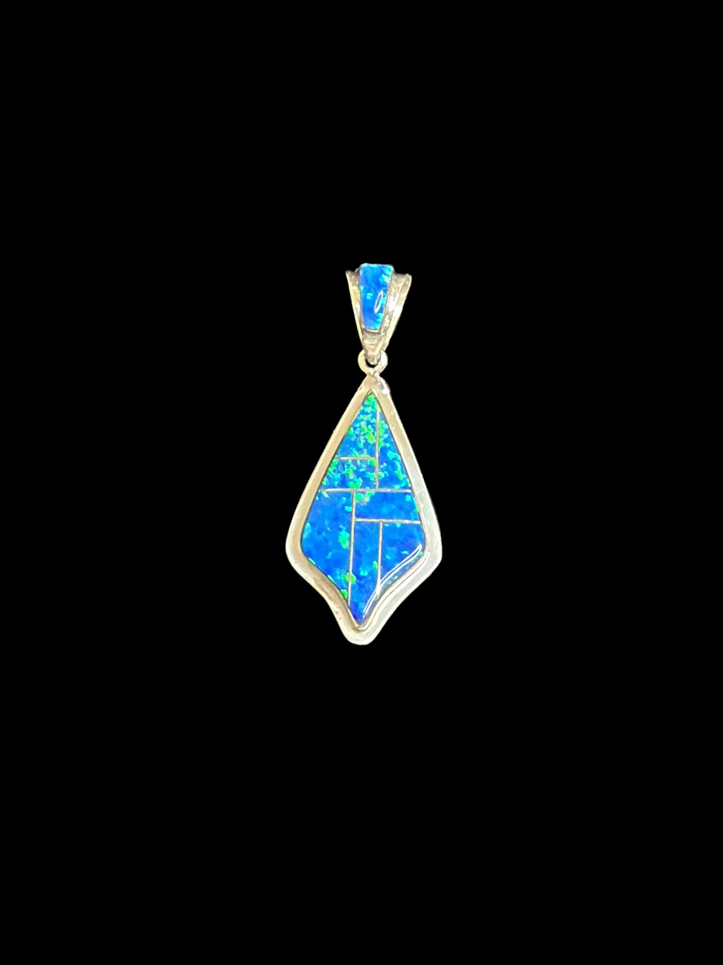 Blue Lab Opal Inlay Set